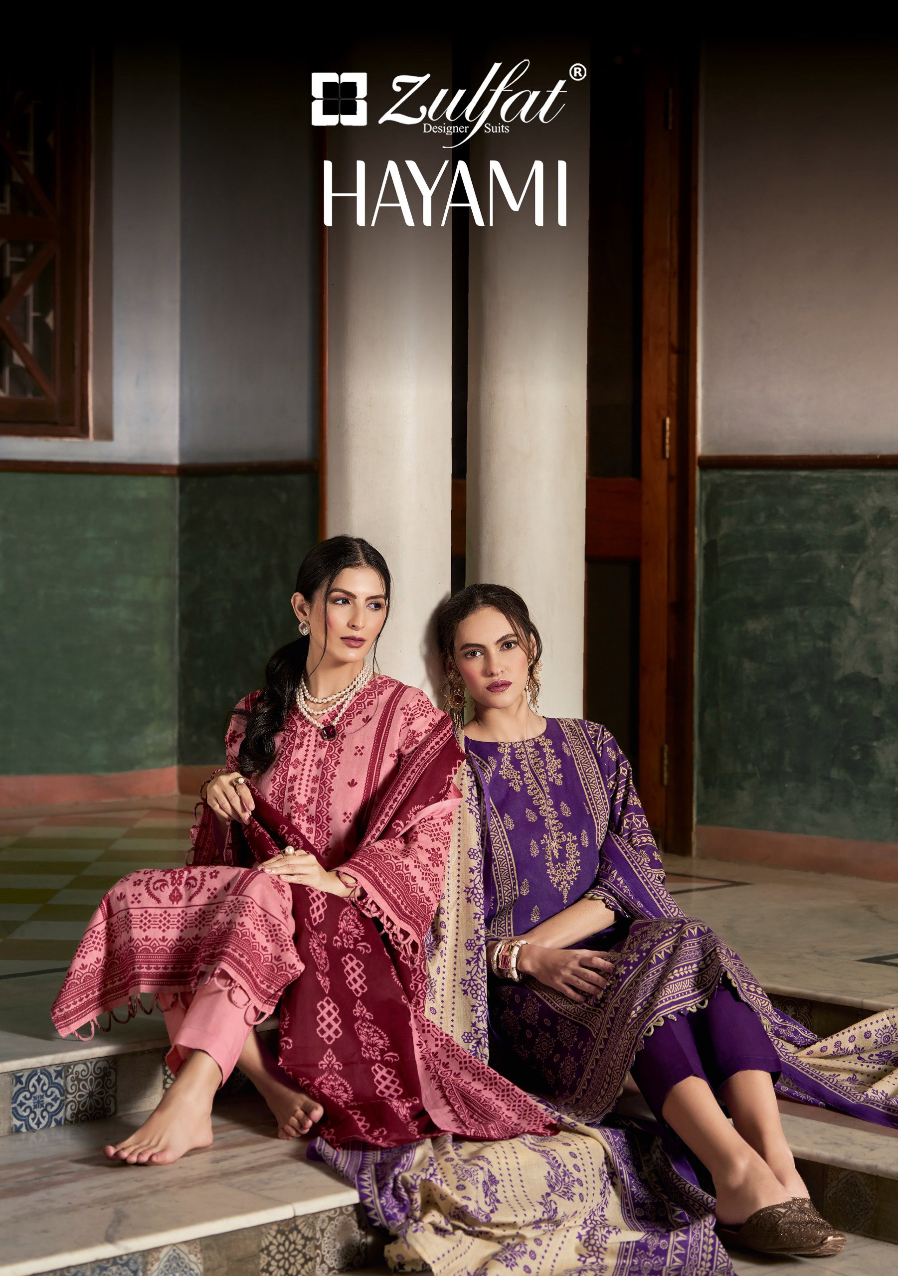 Zulfat Hayami Cotton With Designer Print Dress Material Collection