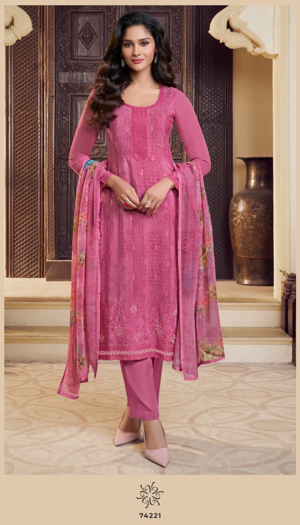 Vinay Kuleesh Silkina Royal Crepe 48 Crepe Digital Printed Designer Salwar Kameez