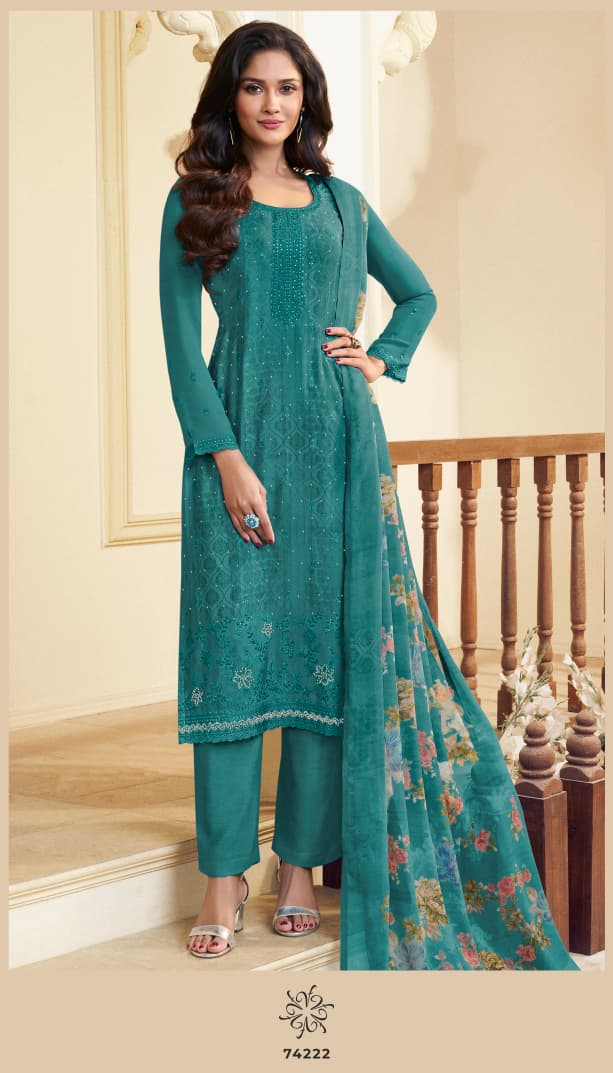 Vinay Kuleesh Silkina Royal Crepe 48 Crepe Digital Printed Designer Salwar Kameez