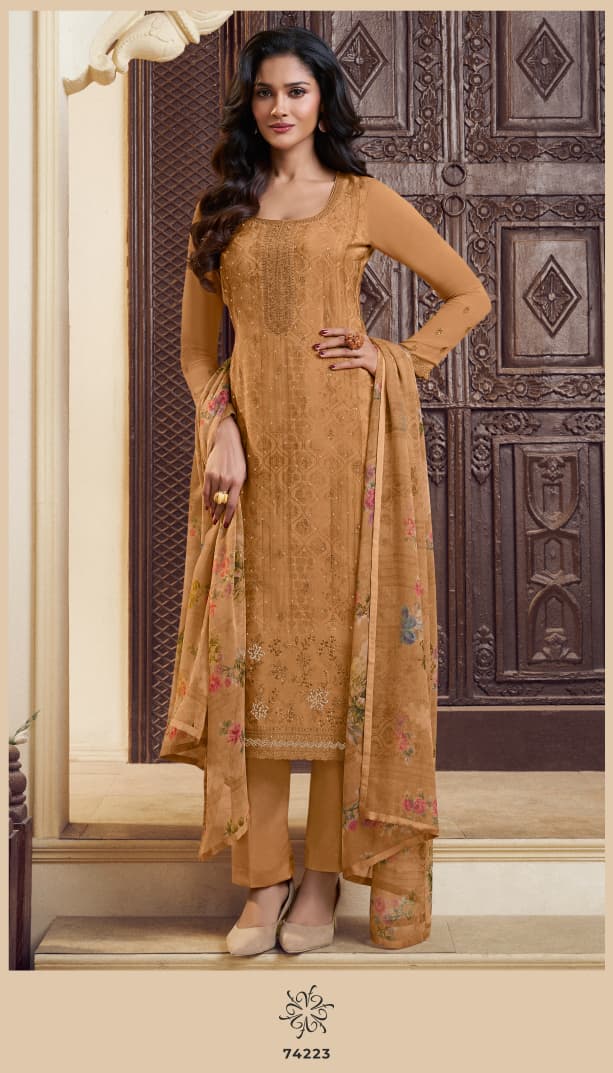 Vinay Kuleesh Silkina Royal Crepe 48 Crepe Digital Printed Designer Salwar Kameez