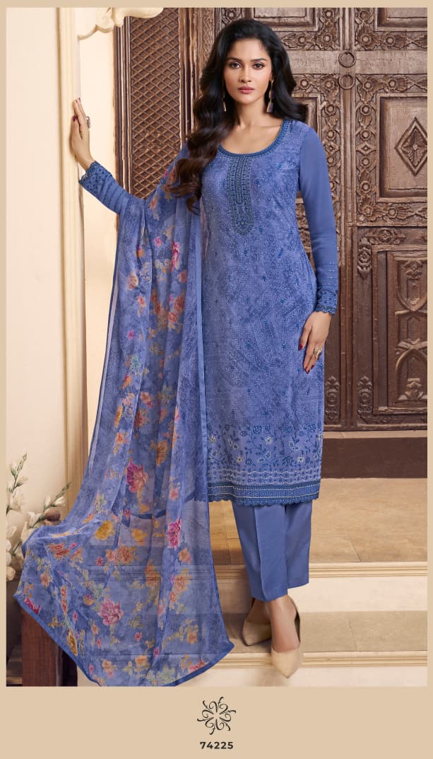 Vinay Kuleesh Silkina Royal Crepe 48 Crepe Digital Printed Designer Salwar Kameez