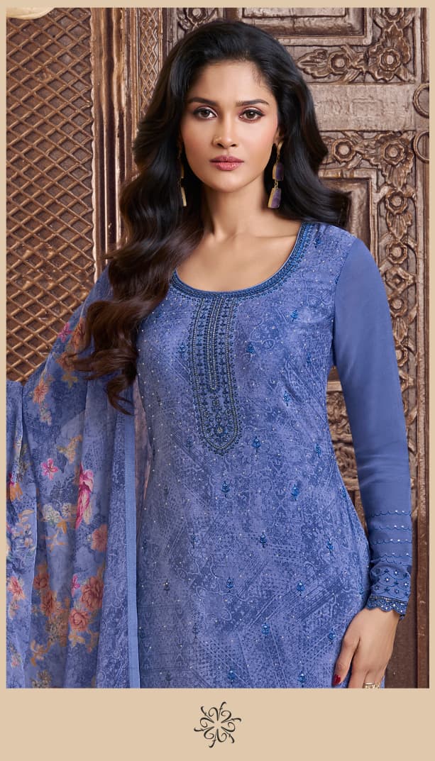 Vinay Kuleesh Silkina Royal Crepe 48 Crepe Digital Printed Designer Salwar Kameez