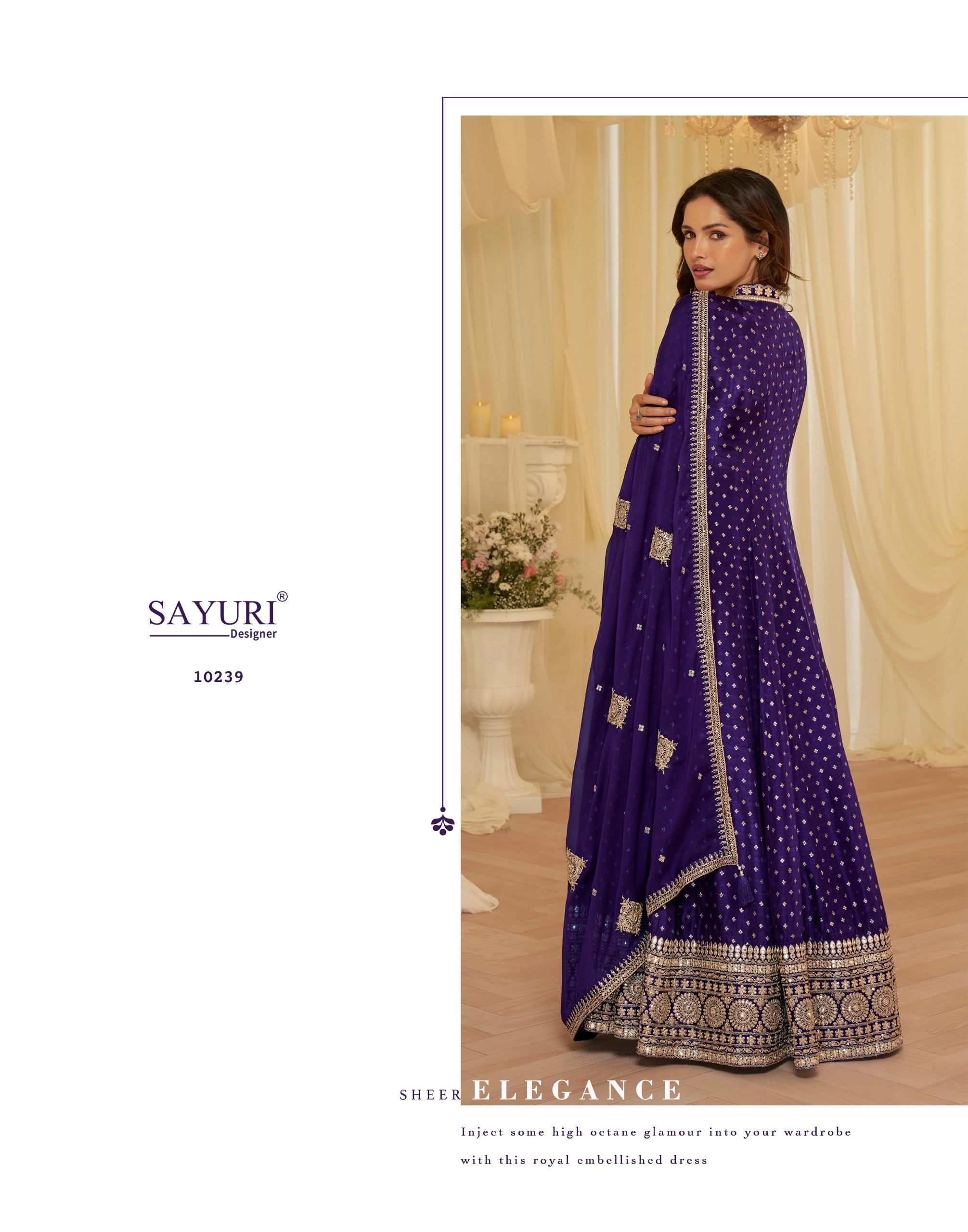 Sayuri Aaradhana Viscose Jacquard Silk With Embroidered Gown And Dupatta
