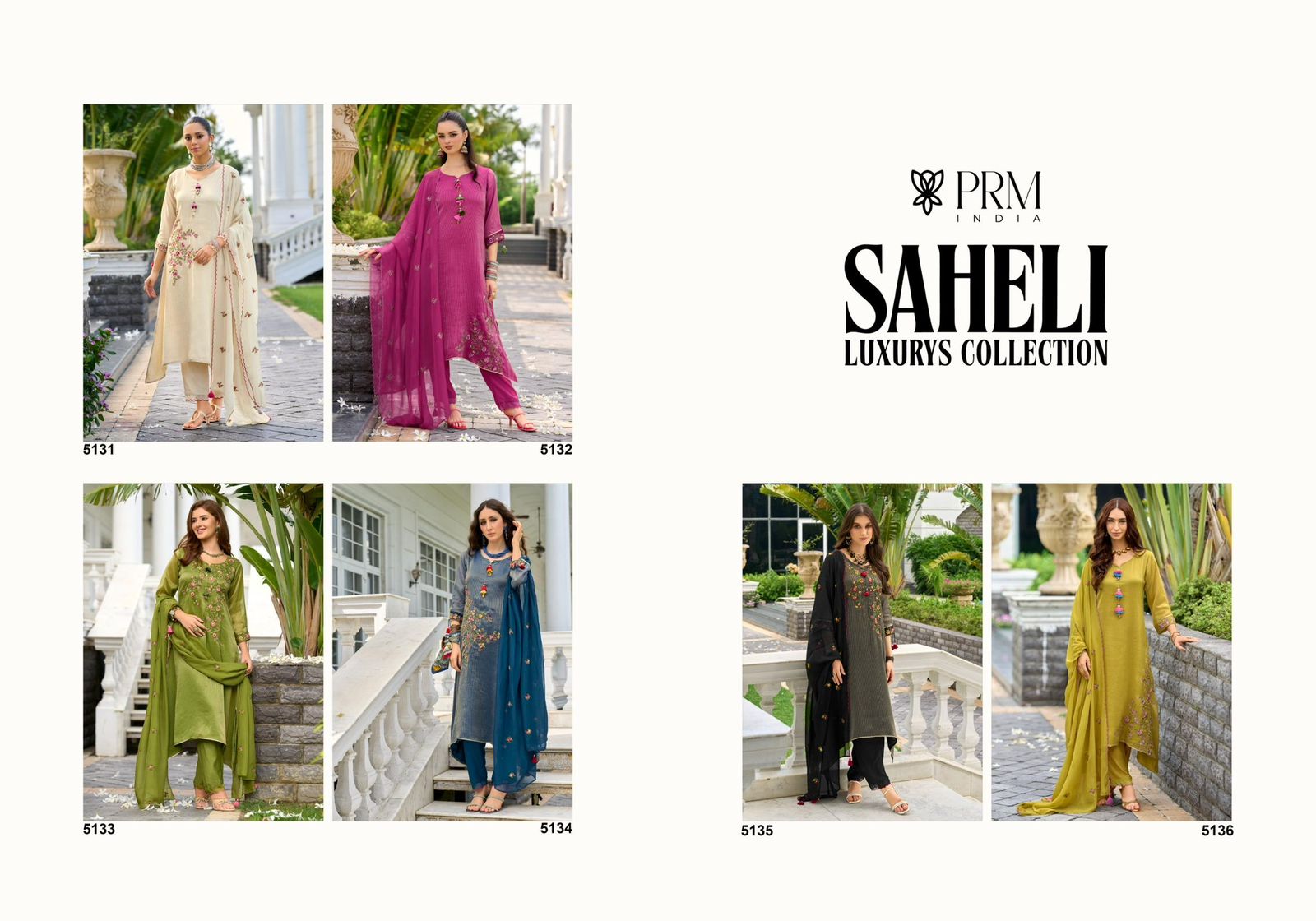 Prm Saheli Russain Silk Jacquard With Embroidery Kurti Pant And Dupatta