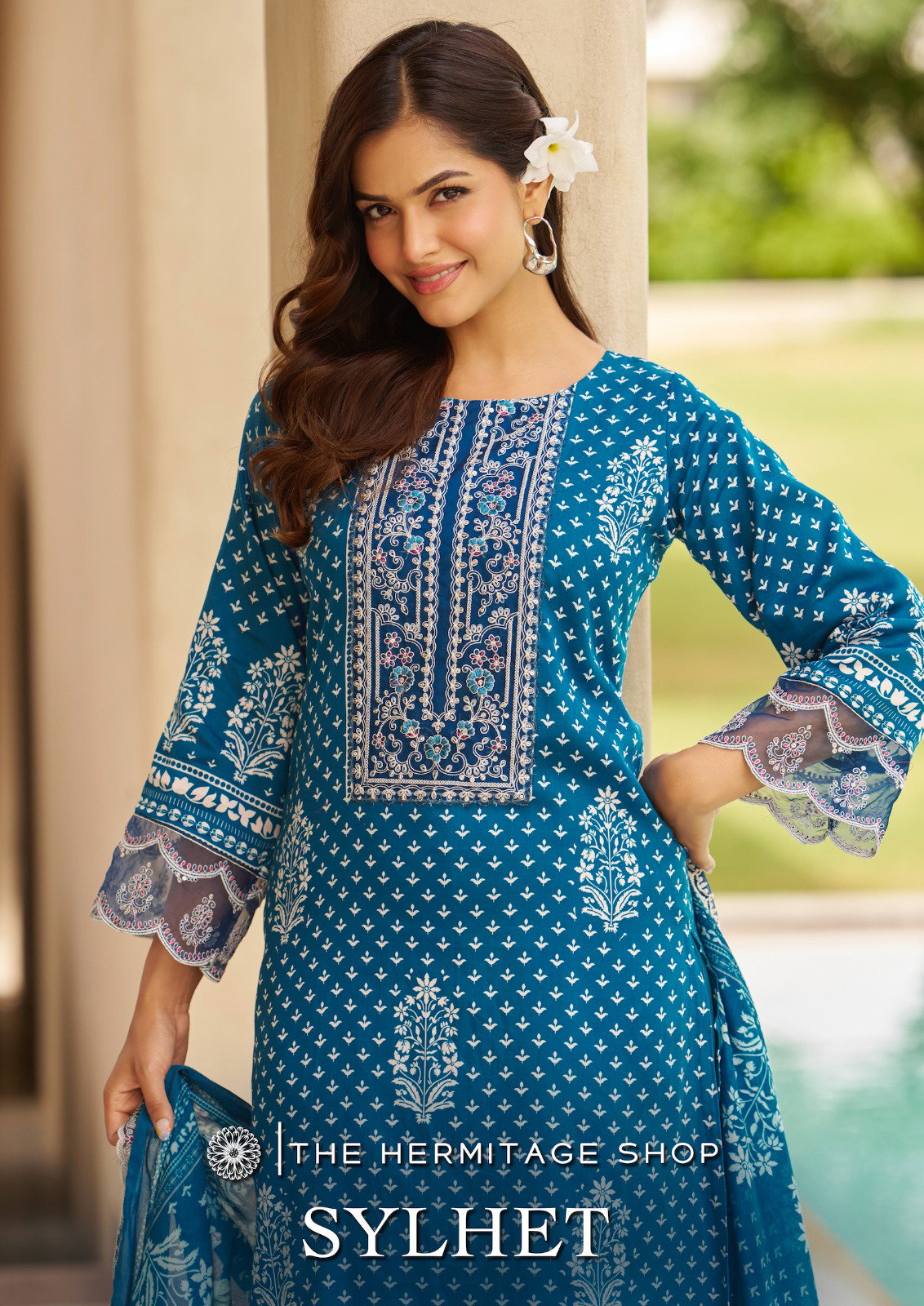 Hermitage Sylhet Viscose With Embroidery Dress Material Collection