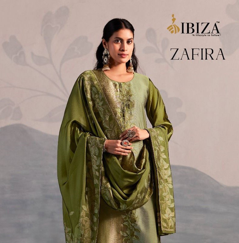 Ibiza Zafira Banglory Silk Jacquard With Handwork Salwar Kameez