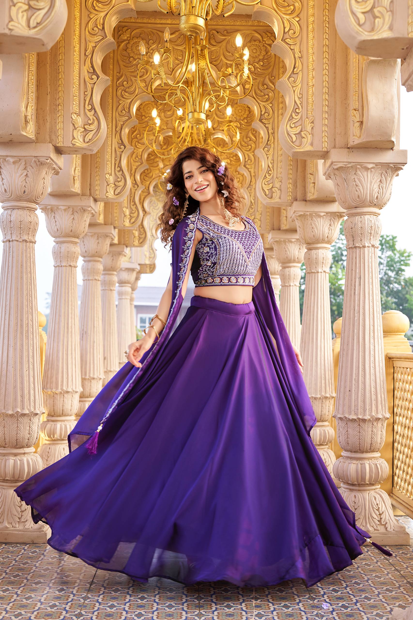 Jf 3297 Rangoli Silk Embroidered Lehenga Choli Collection