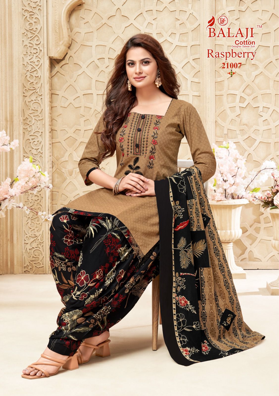 Balaji Raspberry Vol 21 Pure Cotton Printed Dress Material