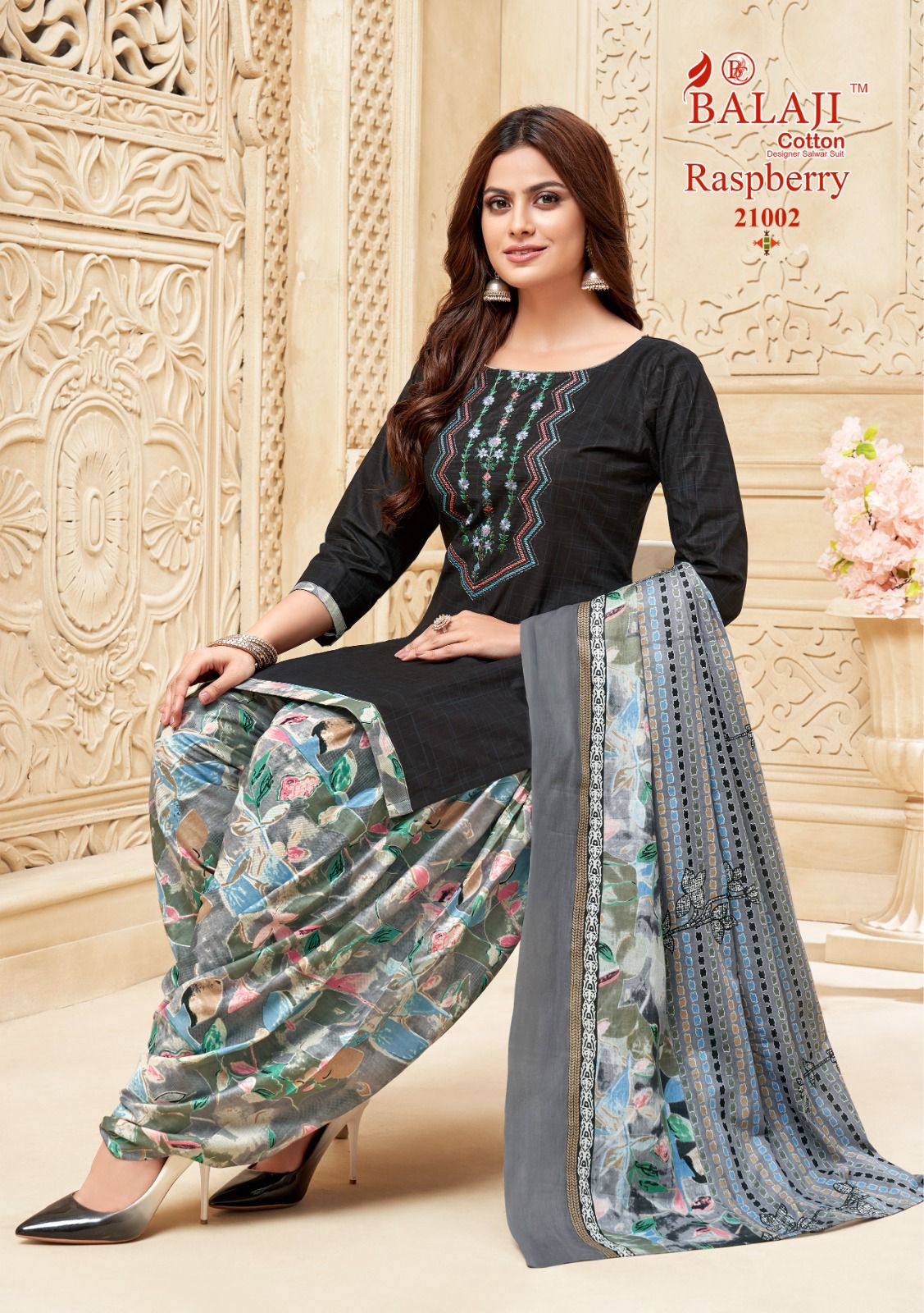 Balaji Raspberry Vol 21 Pure Cotton Printed Dress Material