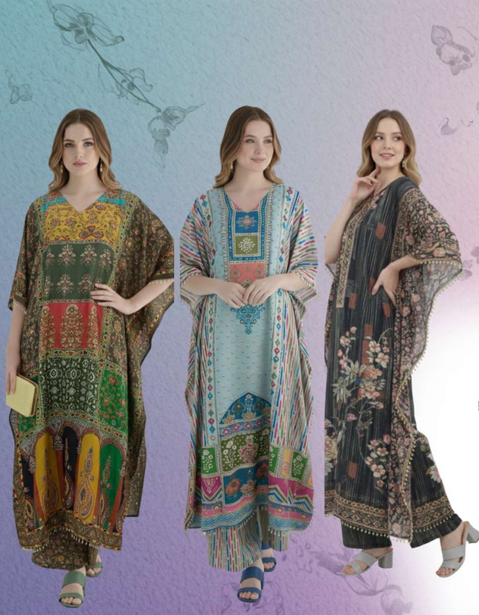 Jisha Kaftan Value Addition Vol 3 Silk Co Ord Set Collection