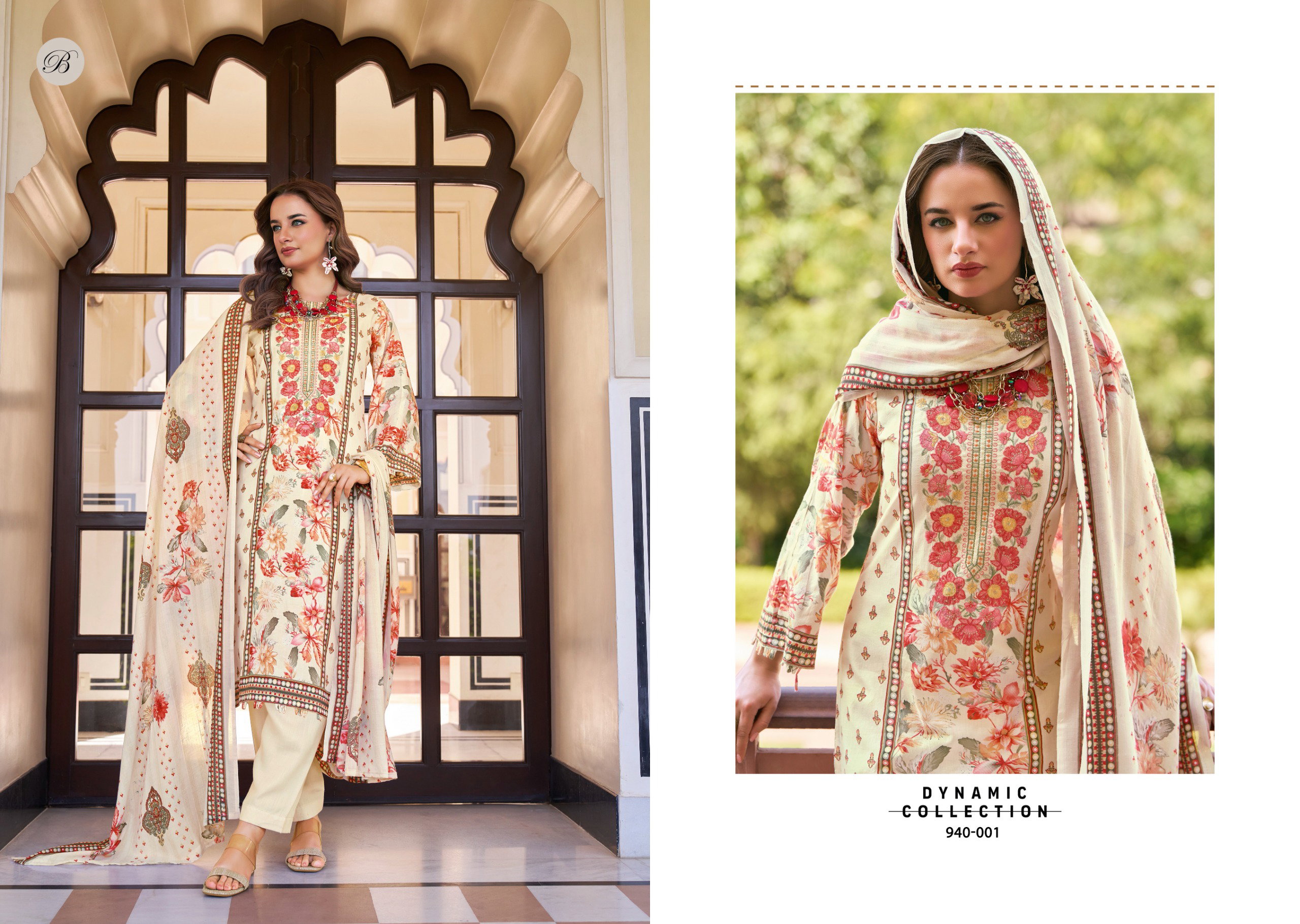 Belliza Naira Vol 128 Cotton Digital Prints Embroidery Dress Material Collection