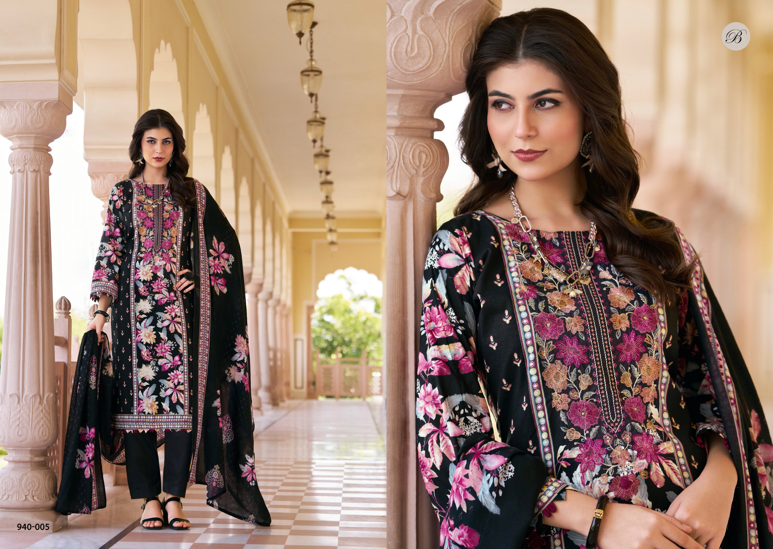 Belliza Naira Vol 128 Cotton Digital Prints Embroidery Dress Material Collection