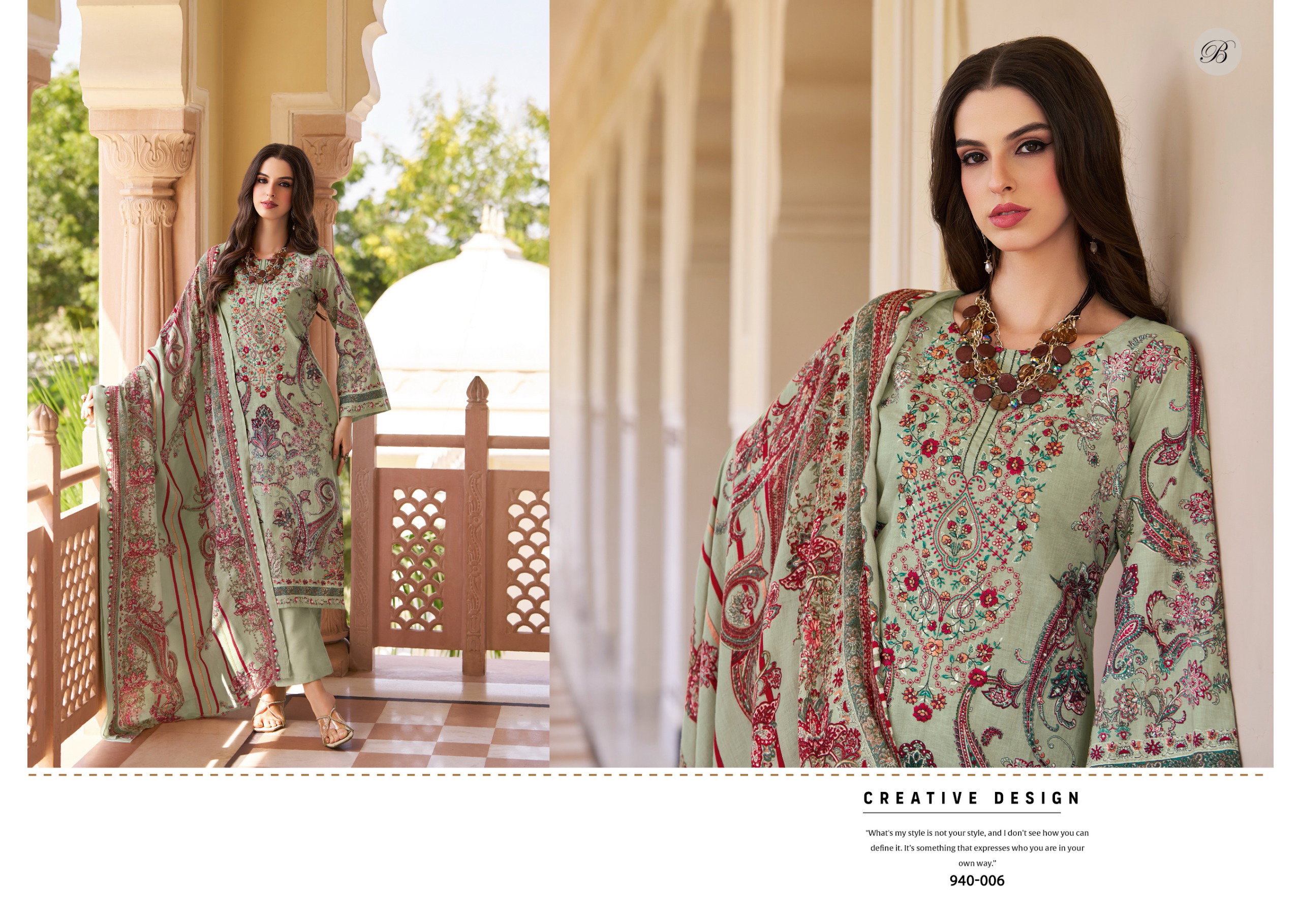 Belliza Naira Vol 128 Cotton Digital Prints Embroidery Dress Material Collection