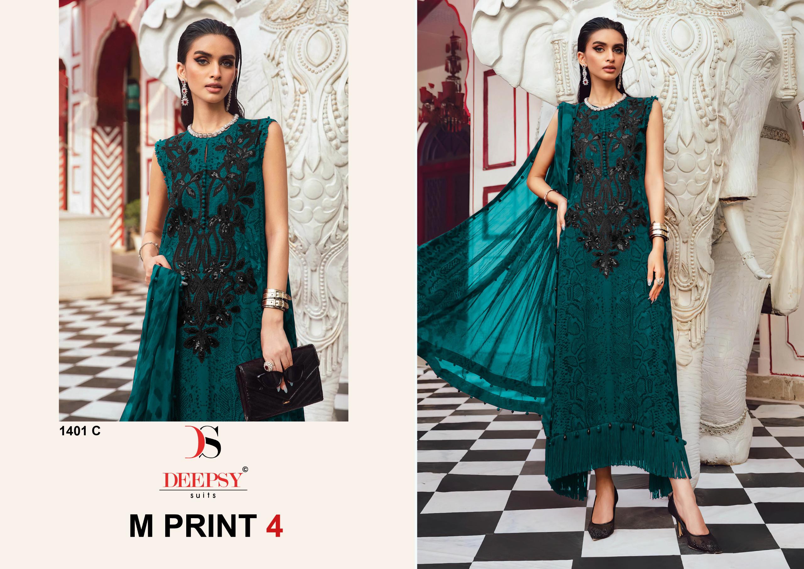 Deepsy M Print Vol 4 Cotton Dupatta Cotton Pakistani Salwar Kameez