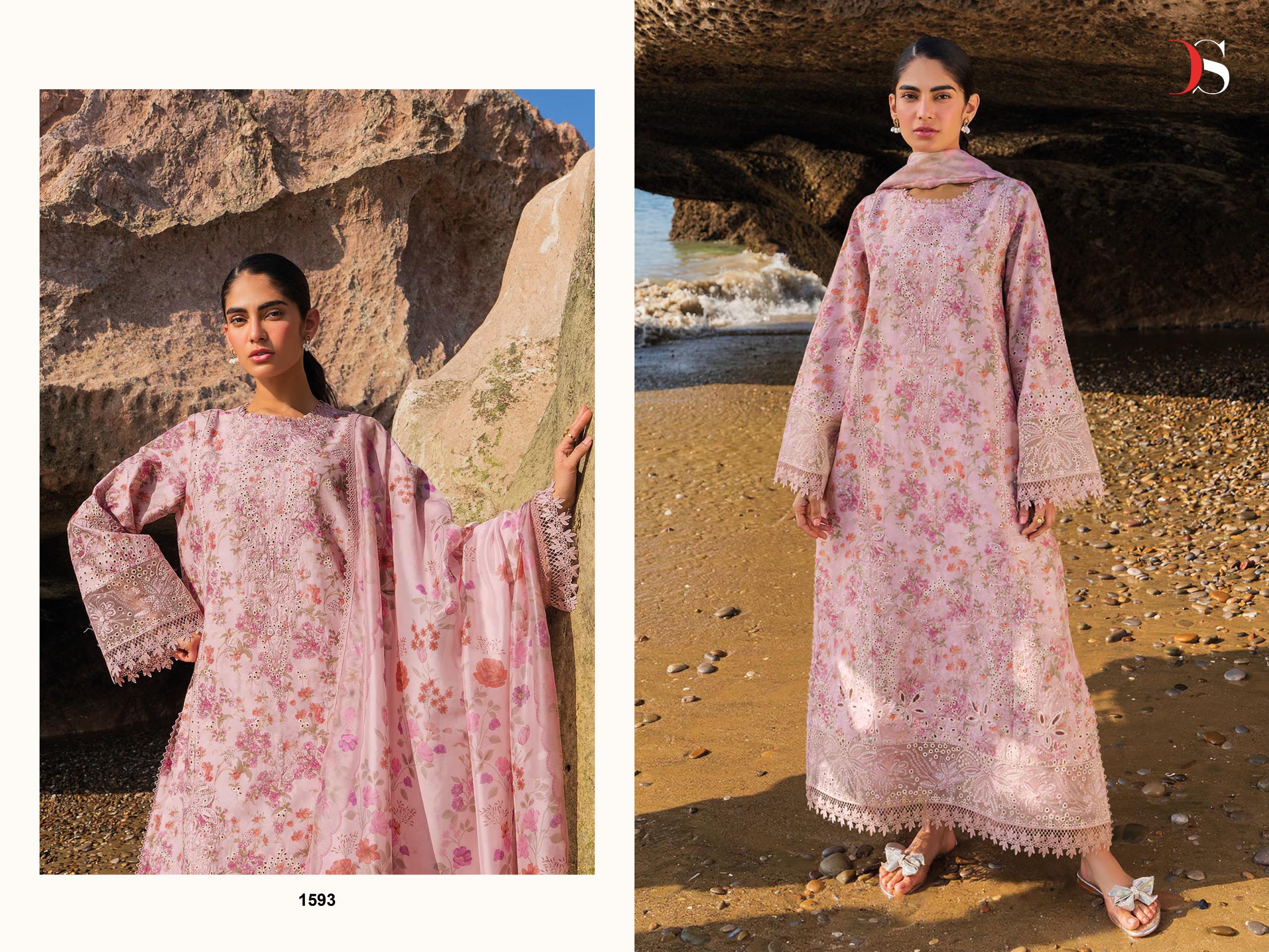 Deepsy Jade Premium Vol 3 Chiffon Dupatta Cotton Pakistani Salwar Kameez