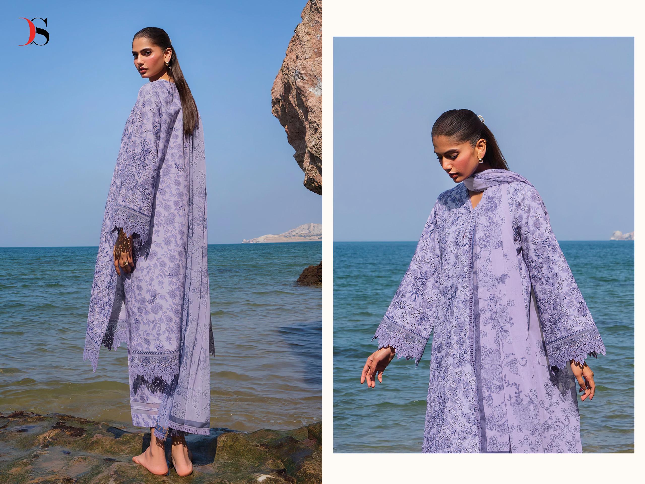 Deepsy Jade Premium Vol 3 Chiffon Dupatta Cotton Pakistani Salwar Kameez