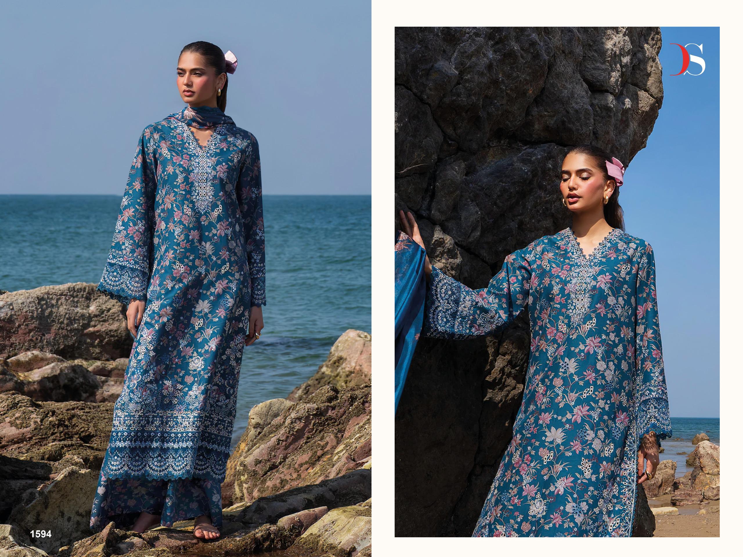 Deepsy Jade Premium Vol 3 Chiffon Dupatta Cotton Pakistani Salwar Kameez