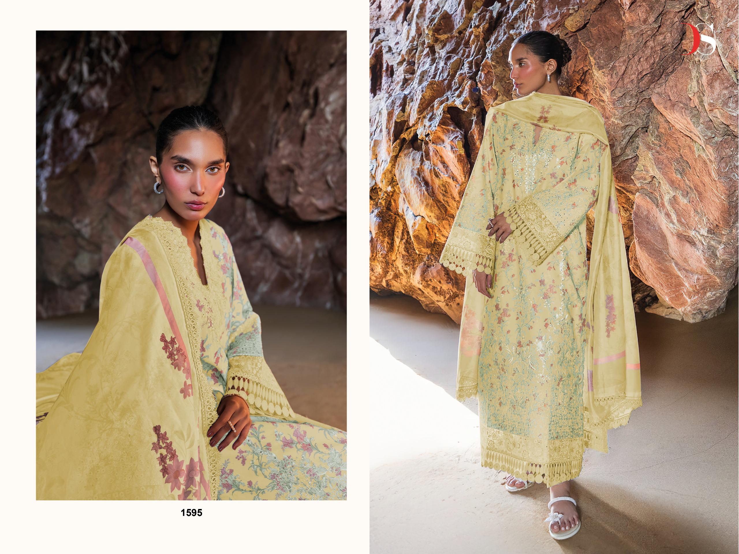 Deepsy Jade Premium Vol 3 Chiffon Dupatta Cotton Pakistani Salwar Kameez