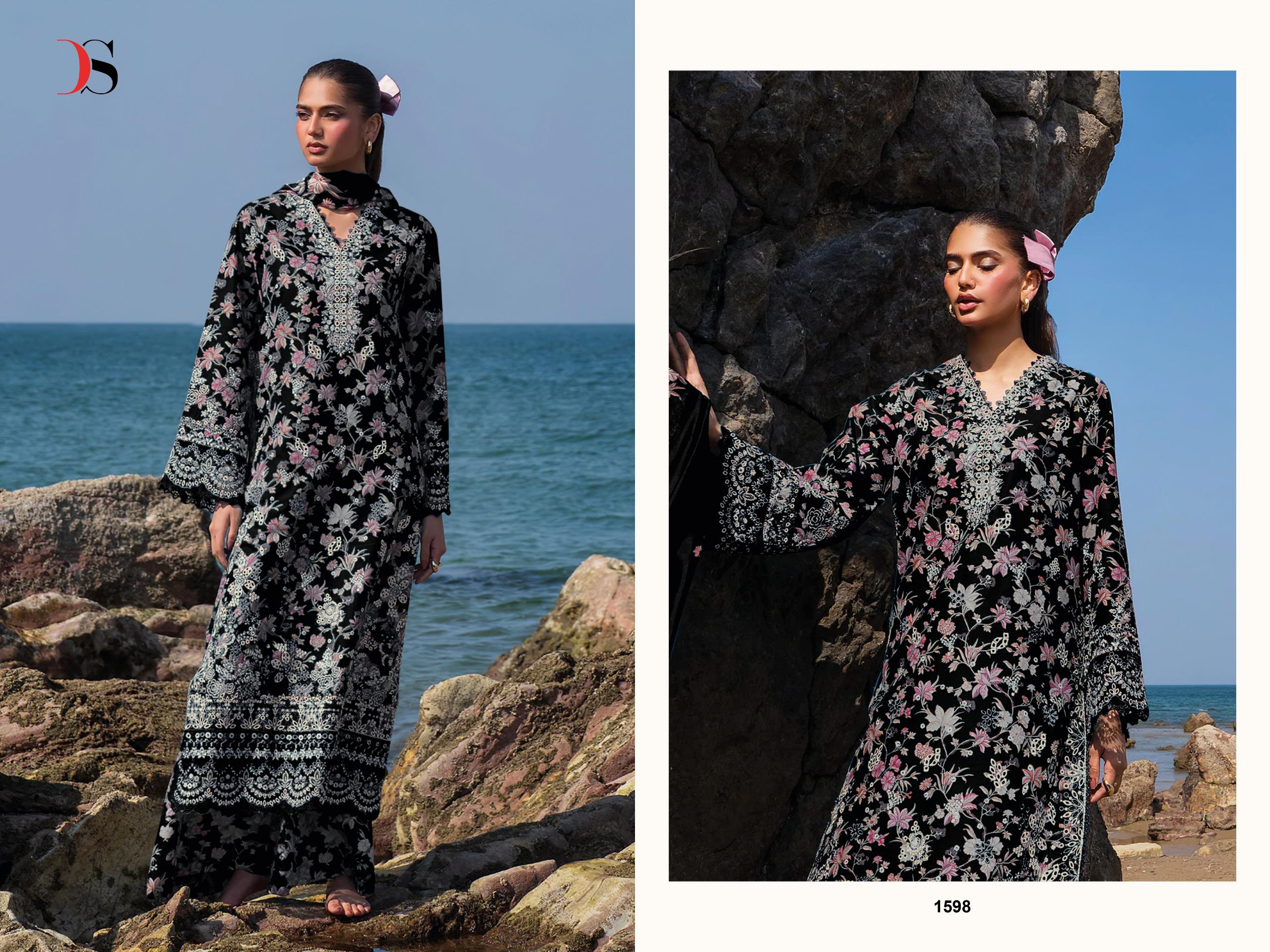 Deepsy Jade Premium Vol 3 Chiffon Dupatta Cotton Pakistani Salwar Kameez
