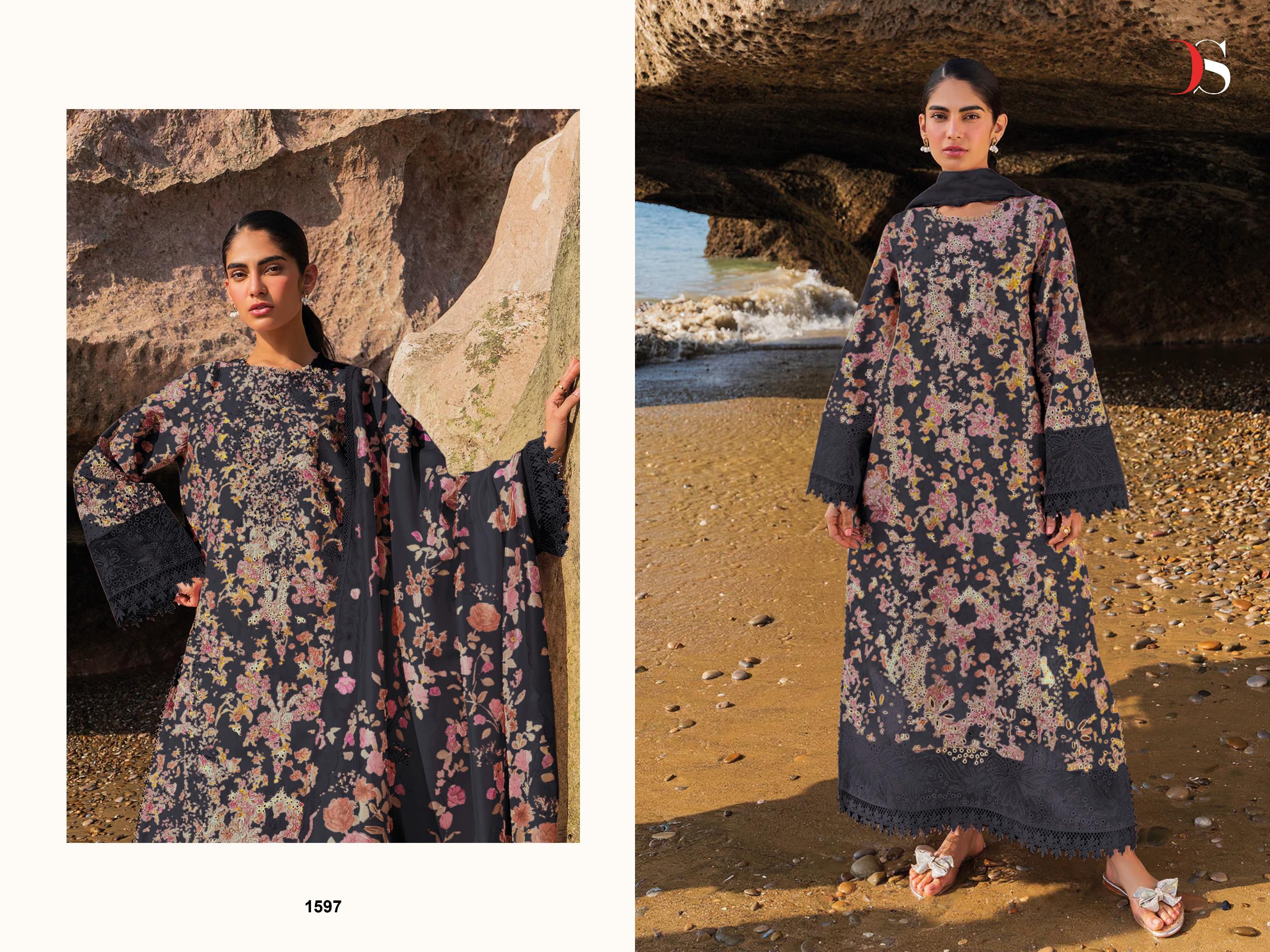 Deepsy Jade Premium Vol 3 Chiffon Dupatta Cotton Pakistani Salwar Kameez