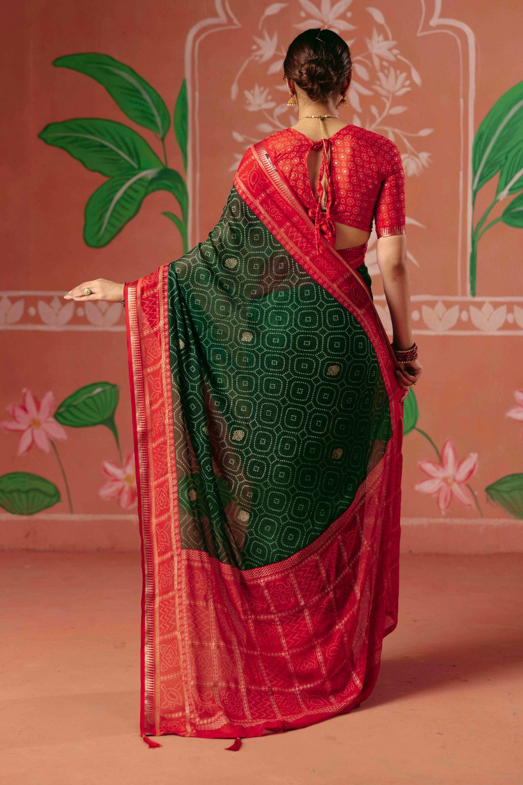 Shubh Shree Pachedi 1 Bamber Georgette Kasab Border Saree
