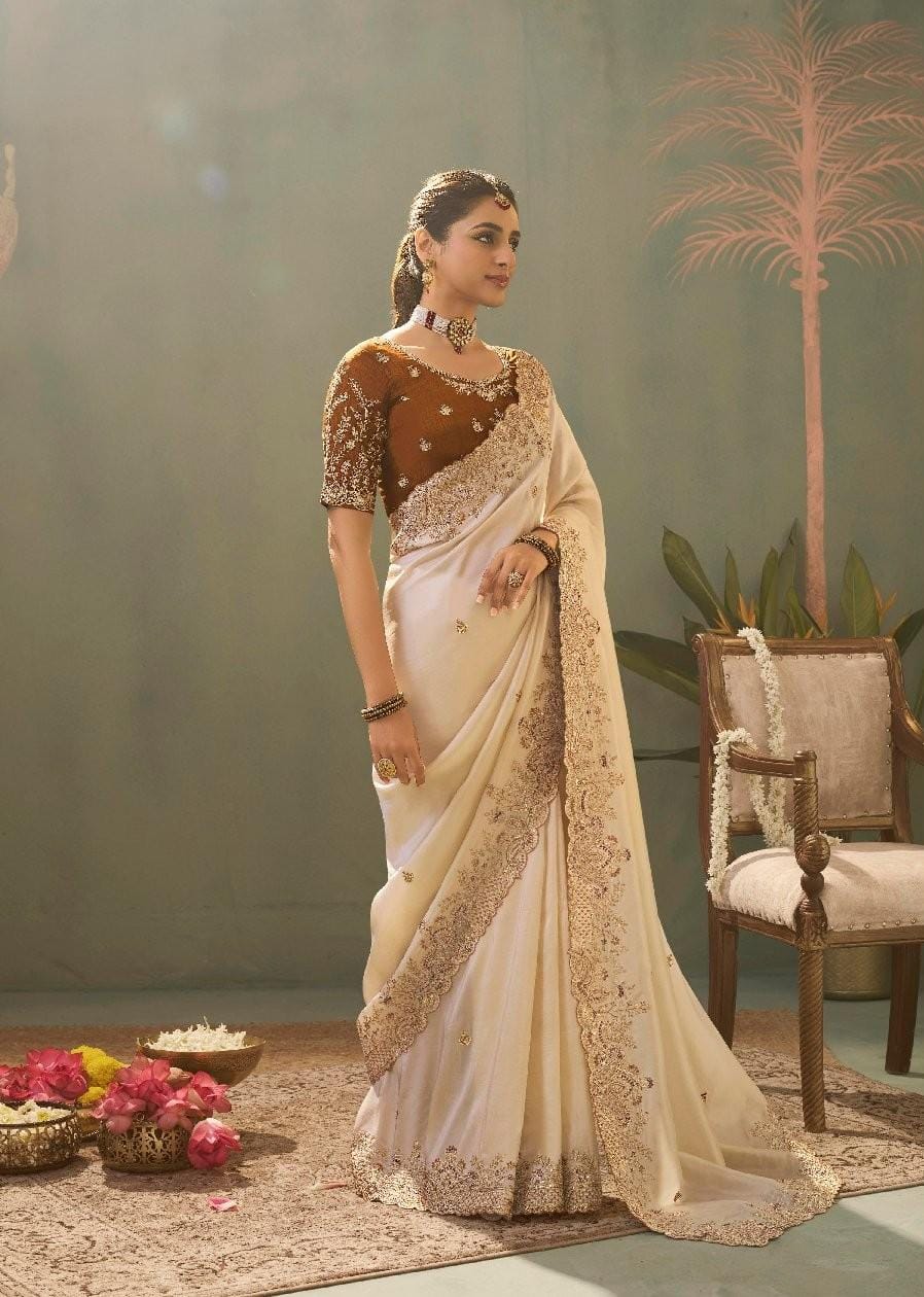 Kira Kaash Upada Silk Embroidered Fancy Designer Saree Collection