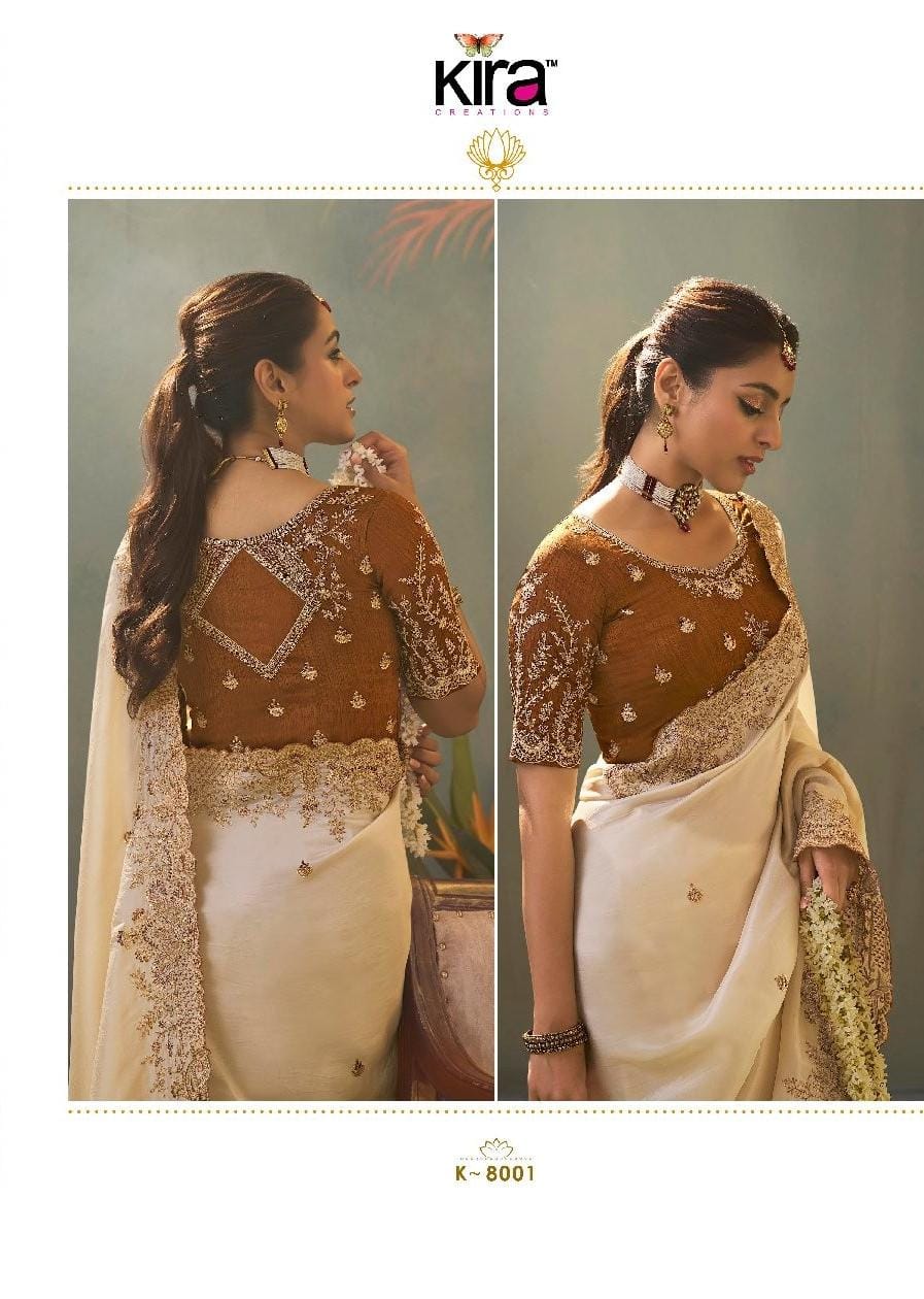 Kira Kaash Upada Silk Embroidered Fancy Designer Saree Collection