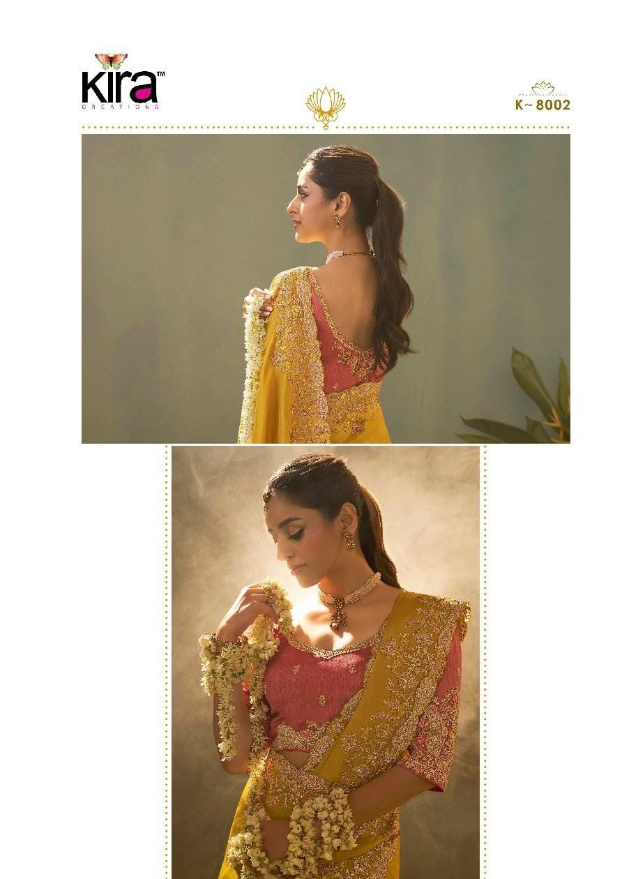 Kira Kaash Upada Silk Embroidered Fancy Designer Saree Collection