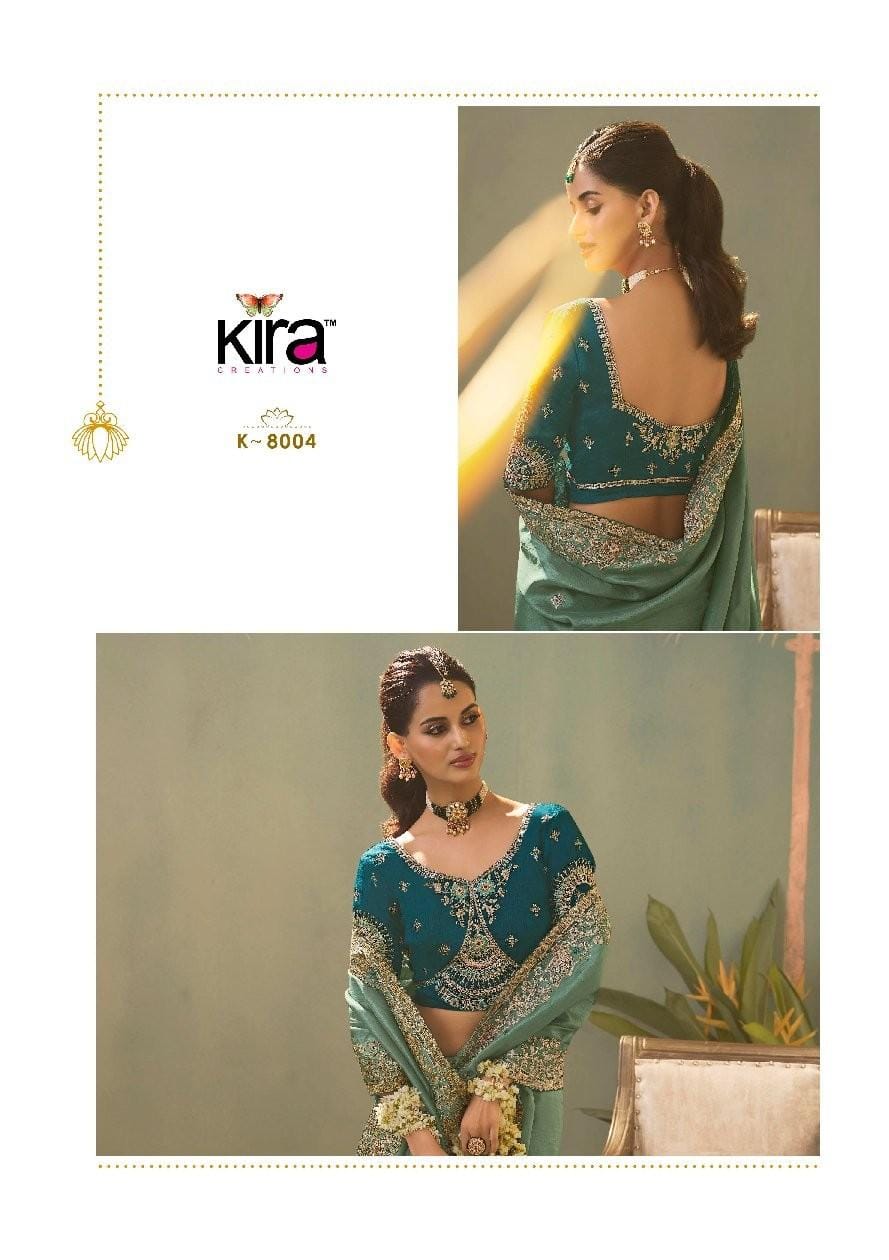 Kira Kaash Upada Silk Embroidered Fancy Designer Saree Collection
