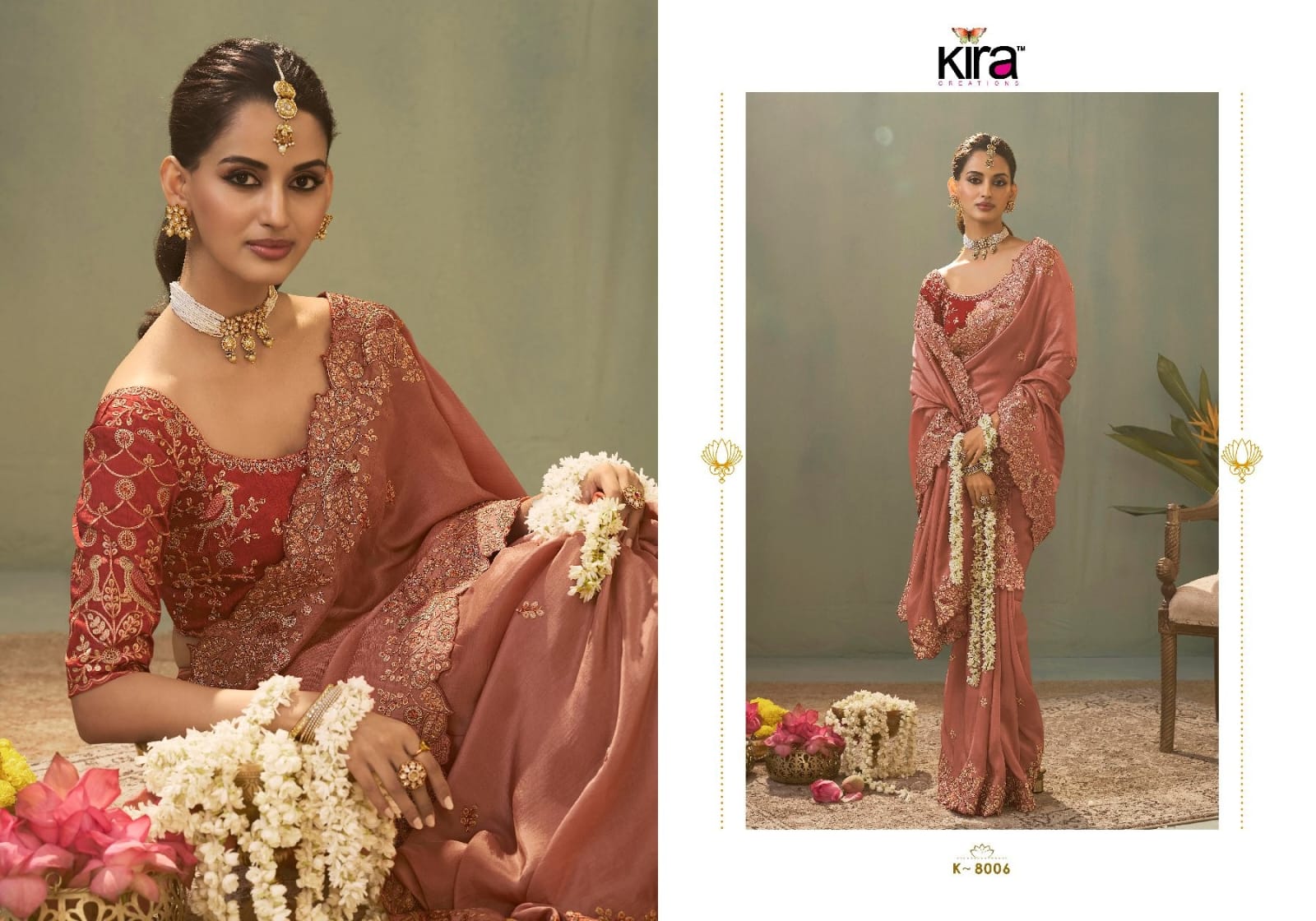 Kira Kaash Upada Silk Embroidered Fancy Designer Saree Collection