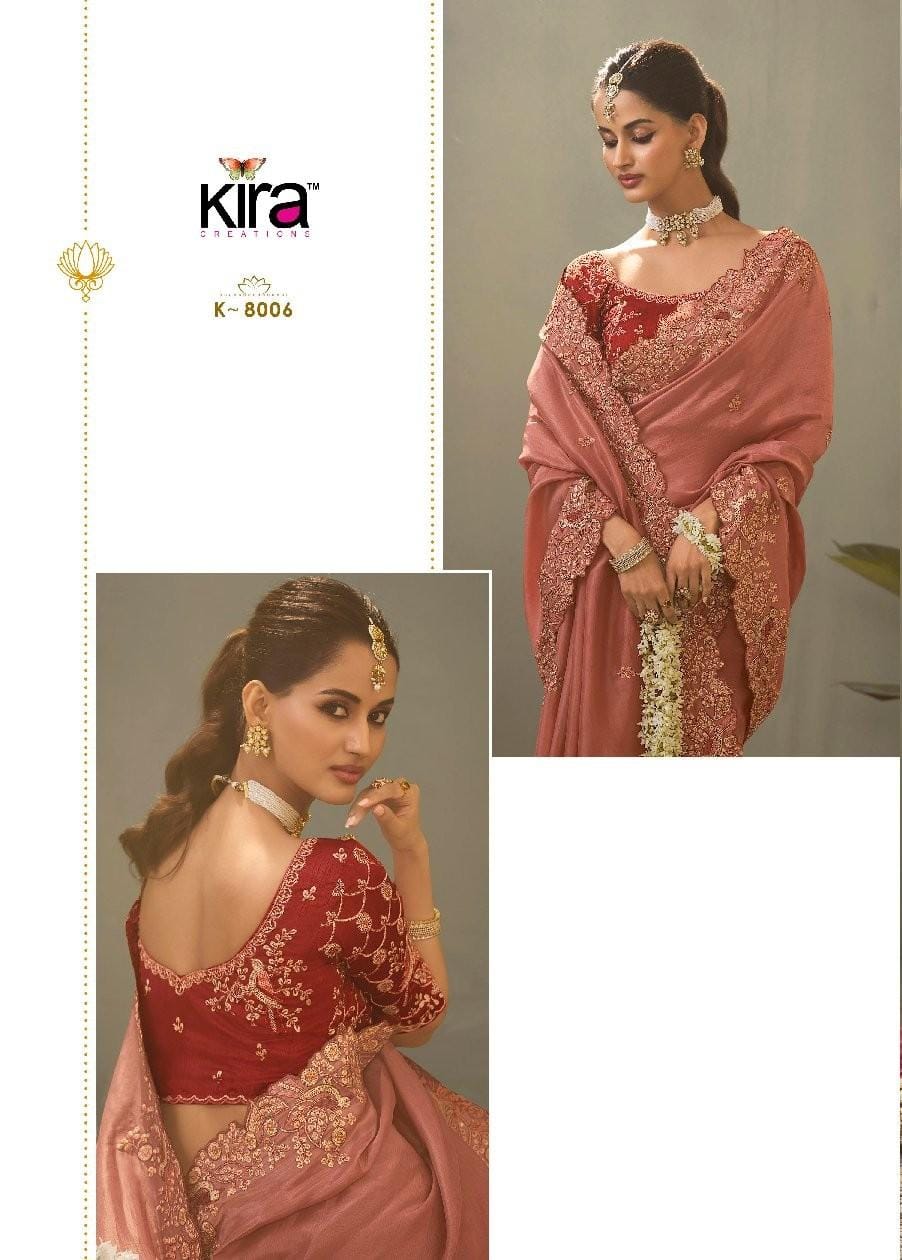 Kira Kaash Upada Silk Embroidered Fancy Designer Saree Collection