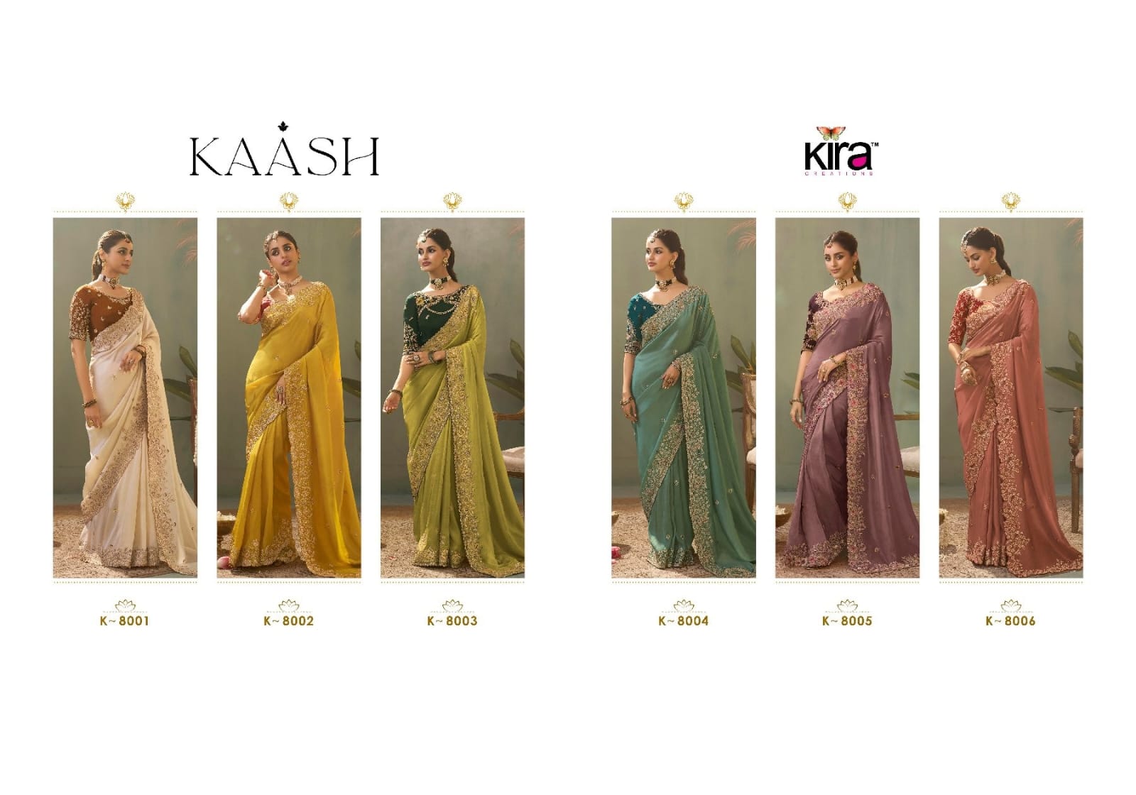 Kira Kaash Upada Silk Embroidered Fancy Designer Saree Collection