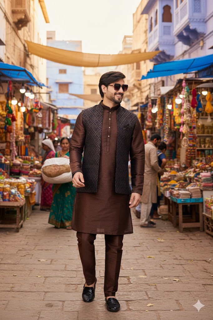 Sumi 4424 To 4426 Jaquard 3 Piece Kurta Jacket Set Collection 