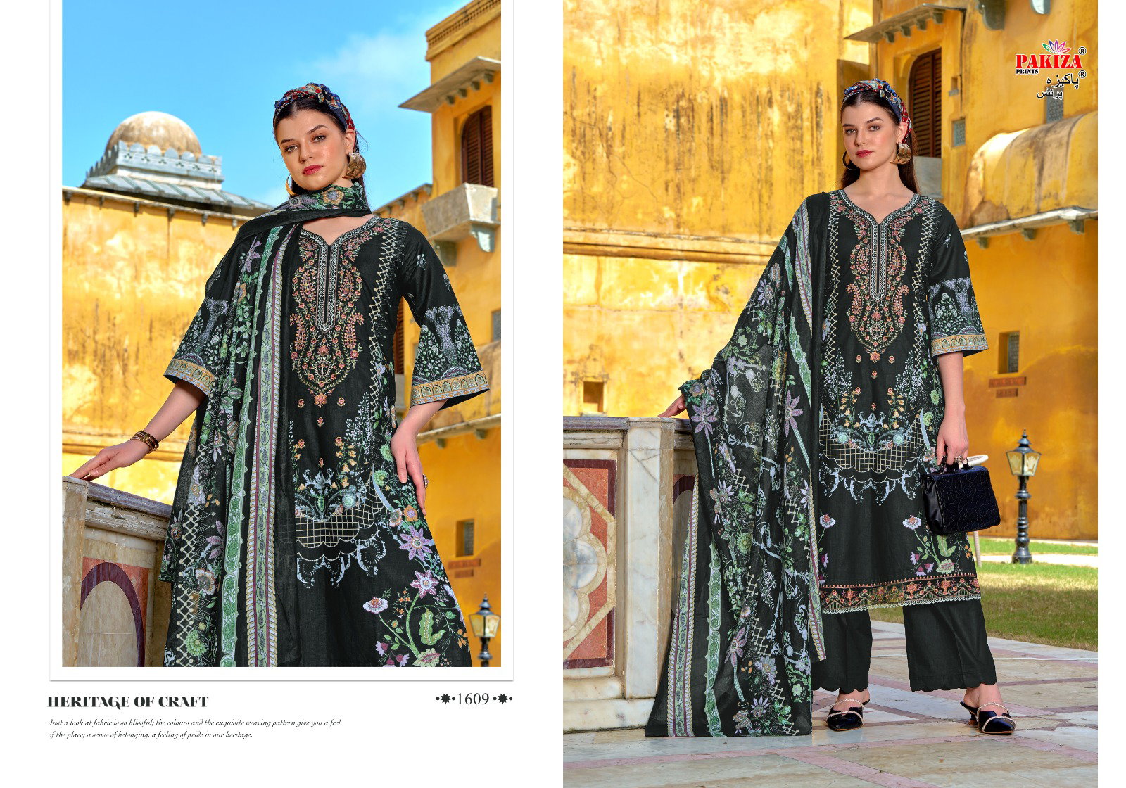 Pakiza Naksh Vol 16 Lawn Cotton Designer Embroidery Dress Material