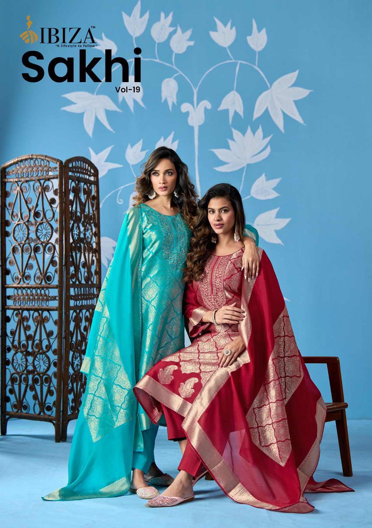 Ibiza Sakhi Vol 19 Banglory Silk Jacquard With Work Salwar Kameez