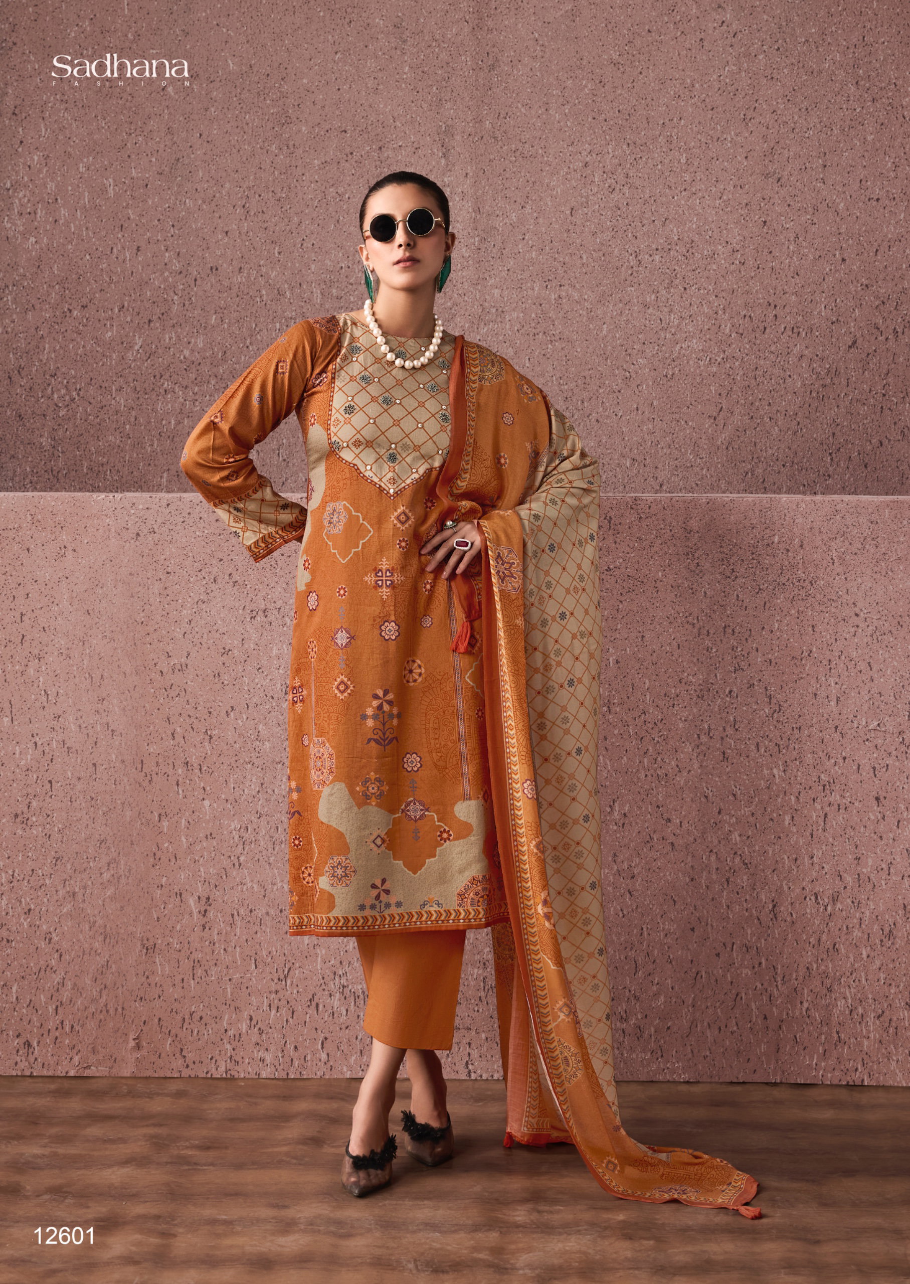 Sadhana Siena Jam Cotton Digital Print With Work Salwar Kameez