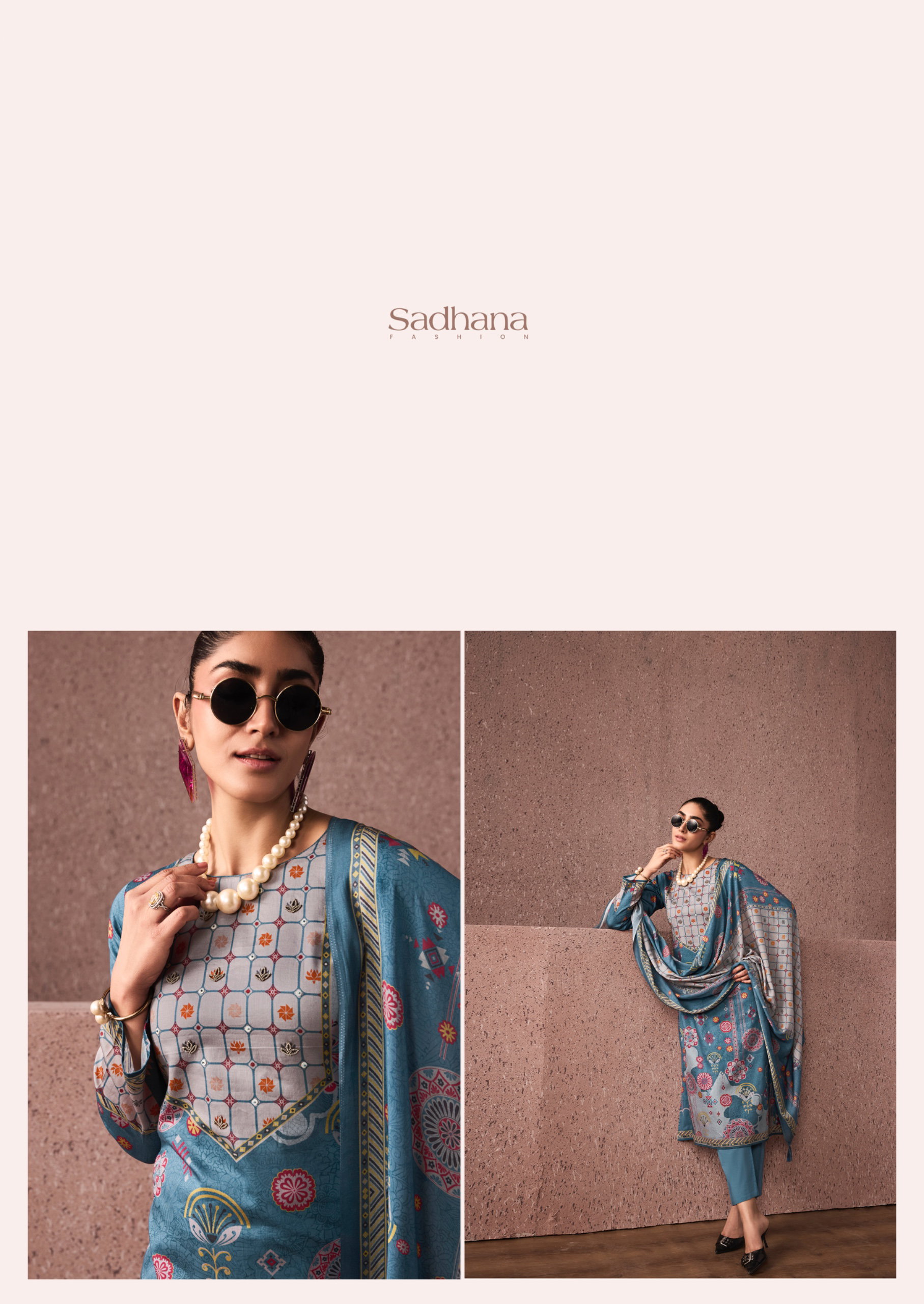Sadhana Siena Jam Cotton Digital Print With Work Salwar Kameez