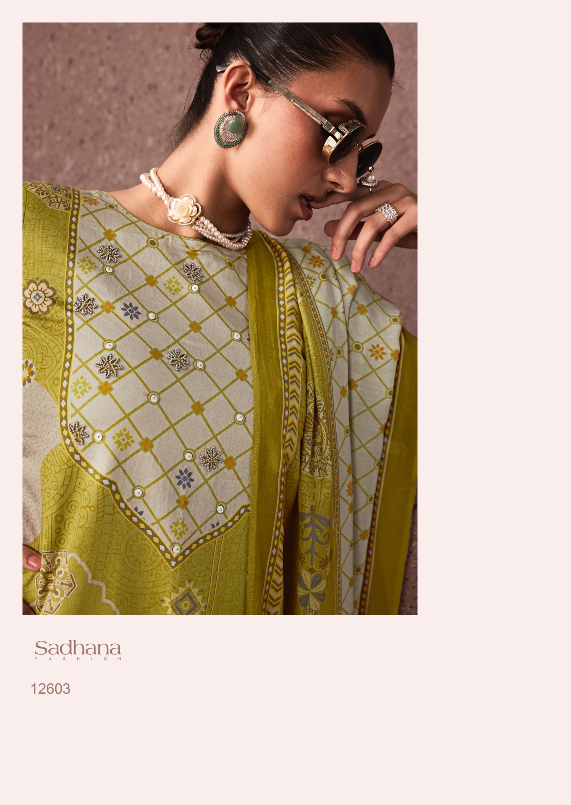 Sadhana Siena Jam Cotton Digital Print With Work Salwar Kameez