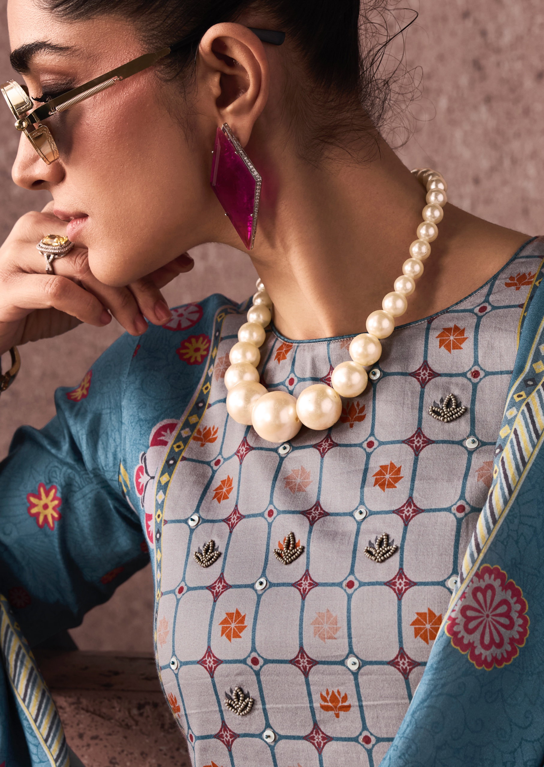 Sadhana Siena Jam Cotton Digital Print With Work Salwar Kameez