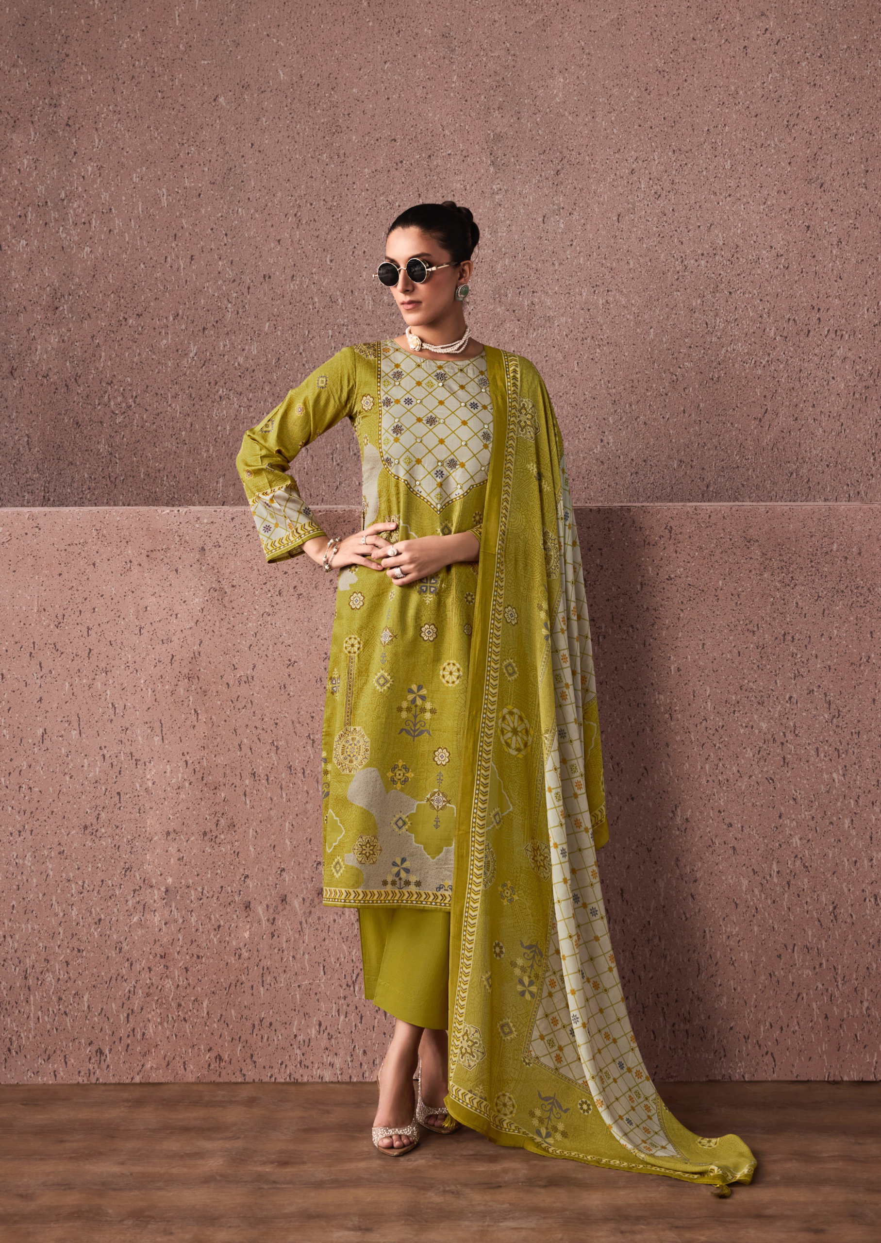 Sadhana Siena Jam Cotton Digital Print With Work Salwar Kameez