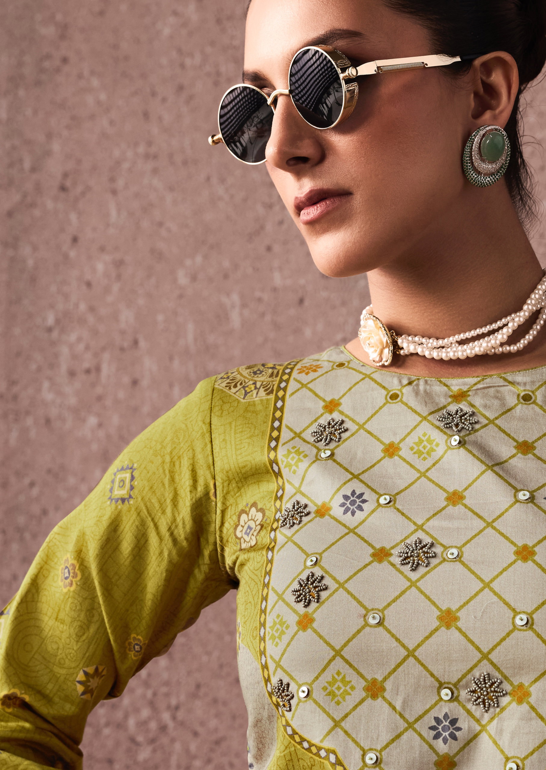 Sadhana Siena Jam Cotton Digital Print With Work Salwar Kameez
