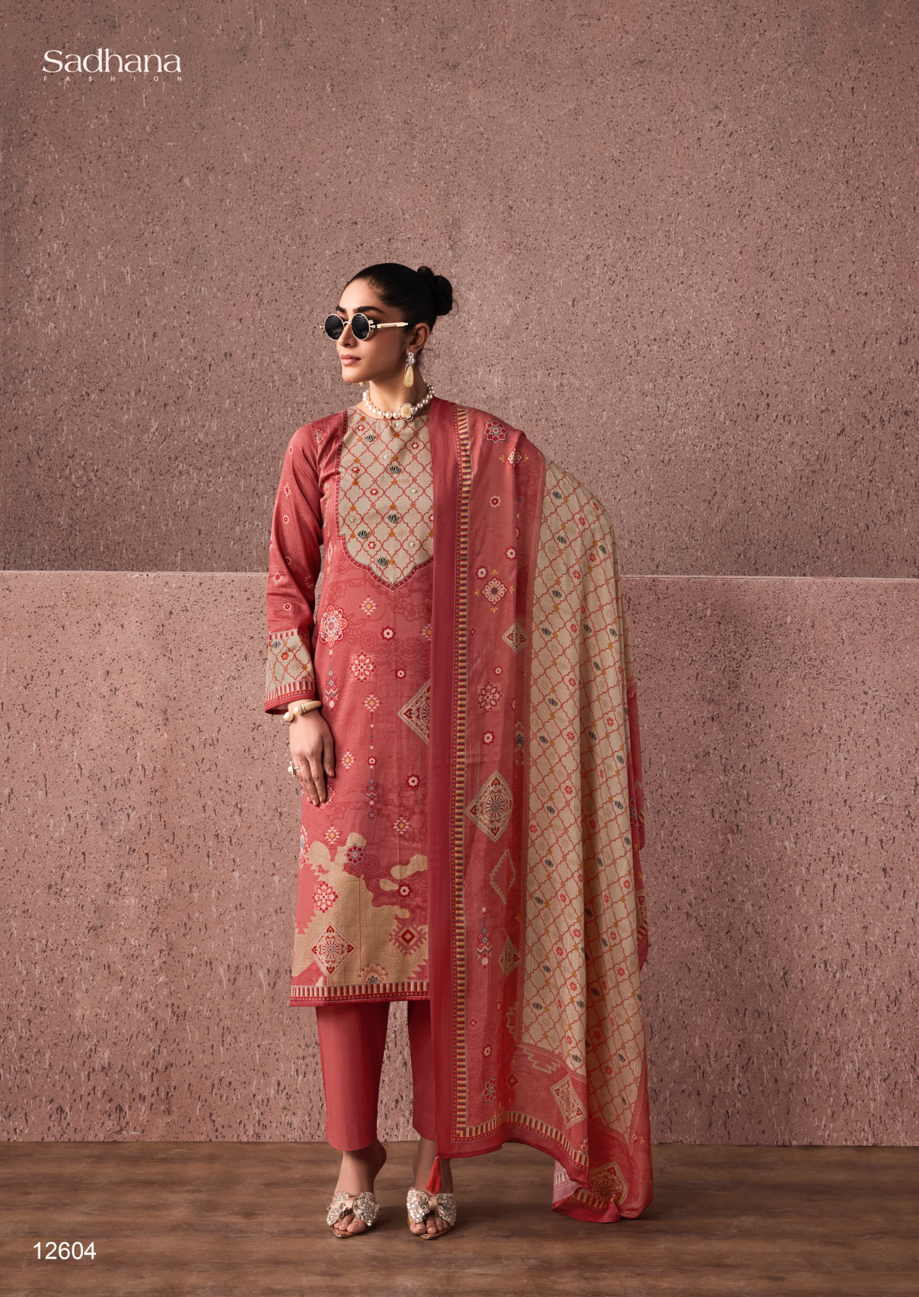 Sadhana Siena Jam Cotton Digital Print With Work Salwar Kameez