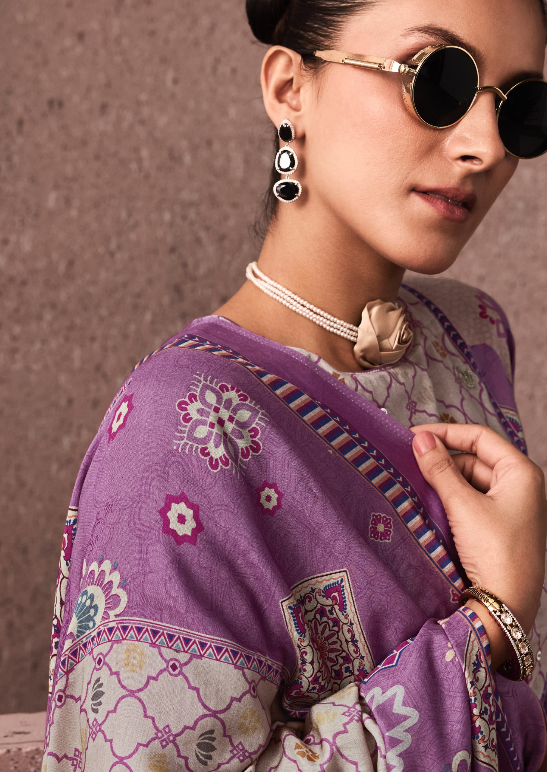 Sadhana Siena Jam Cotton Digital Print With Work Salwar Kameez