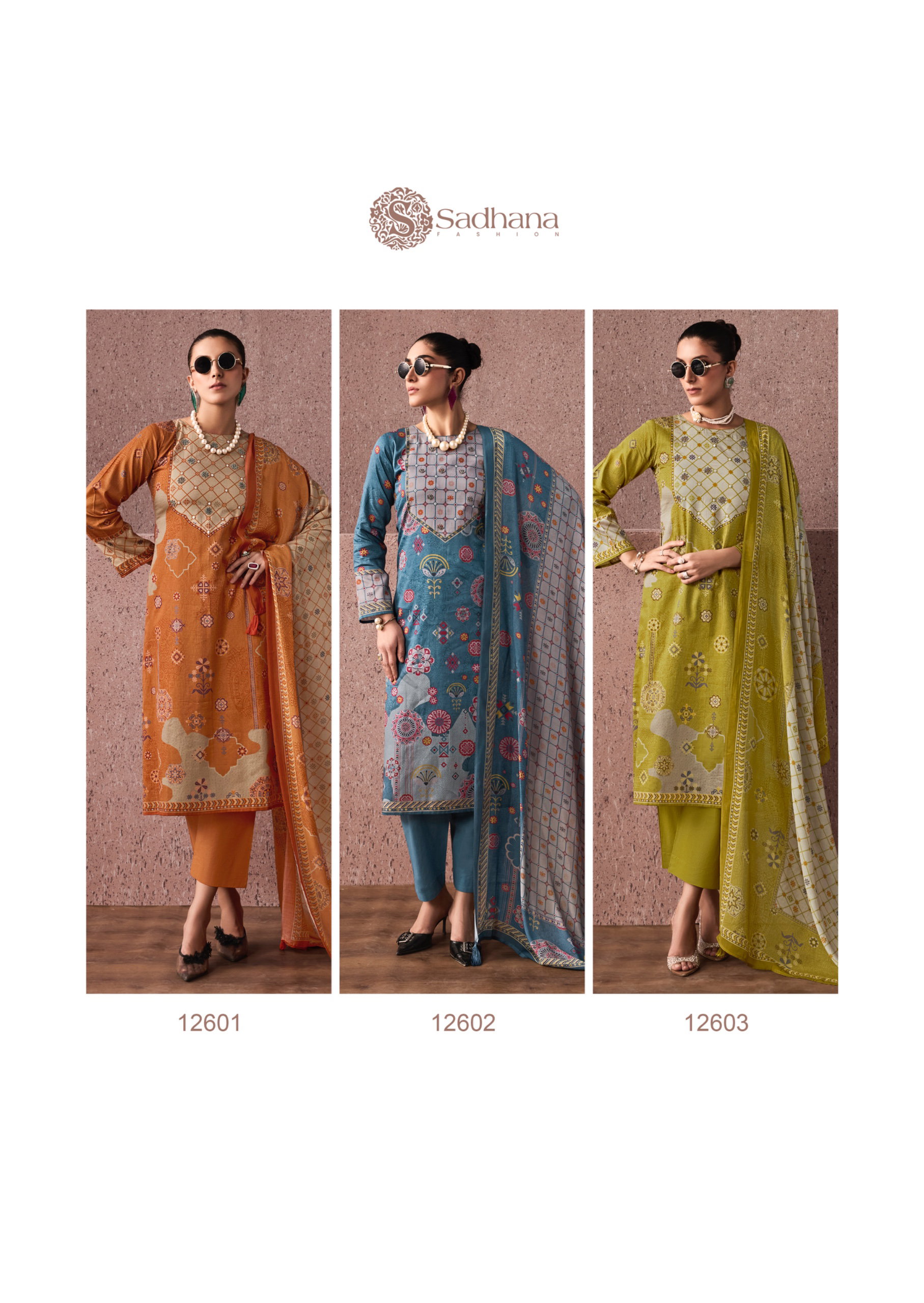 Sadhana Siena Jam Cotton Digital Print With Work Salwar Kameez