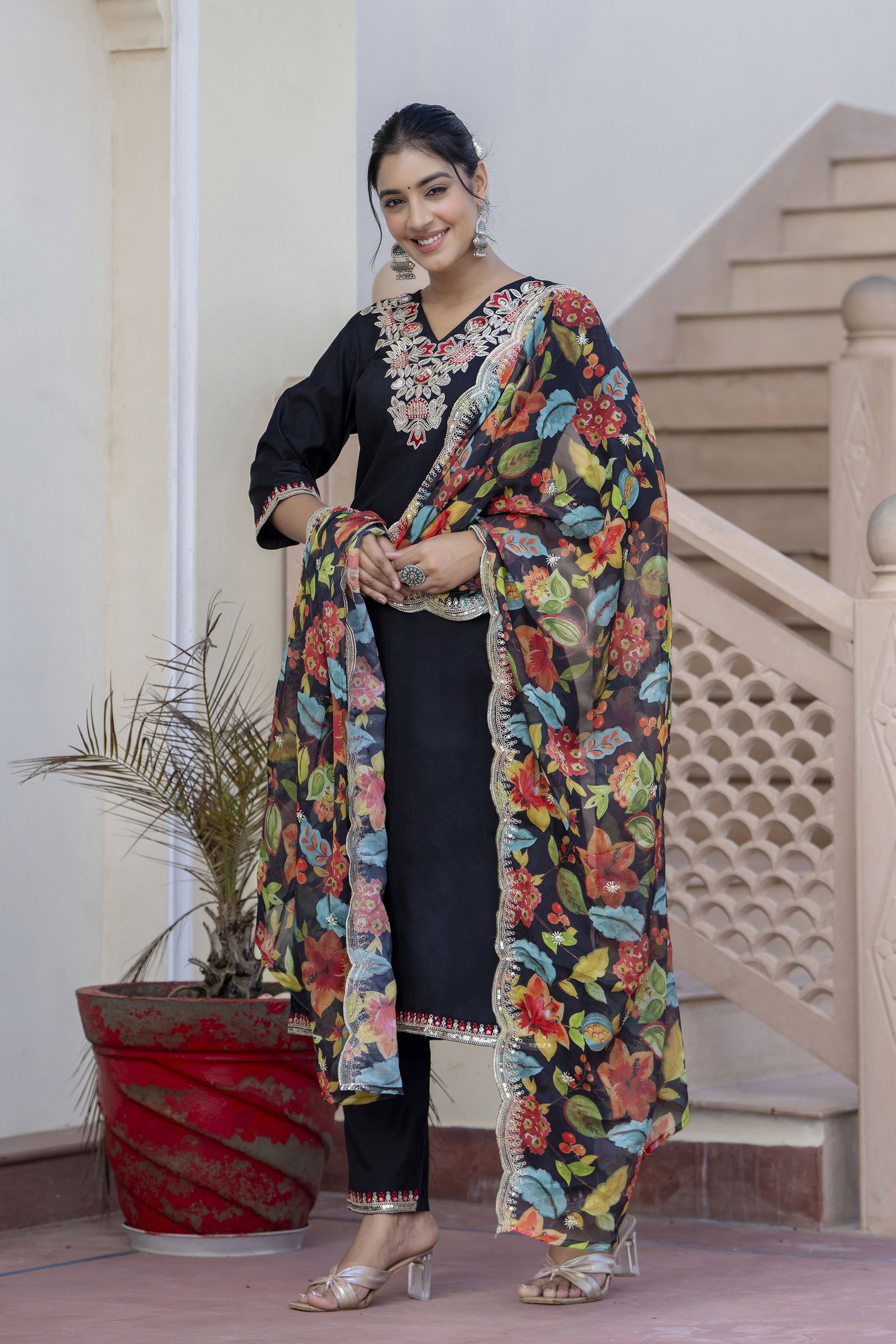 VP 9620 Viscose Rayon Kurta and Pant Set