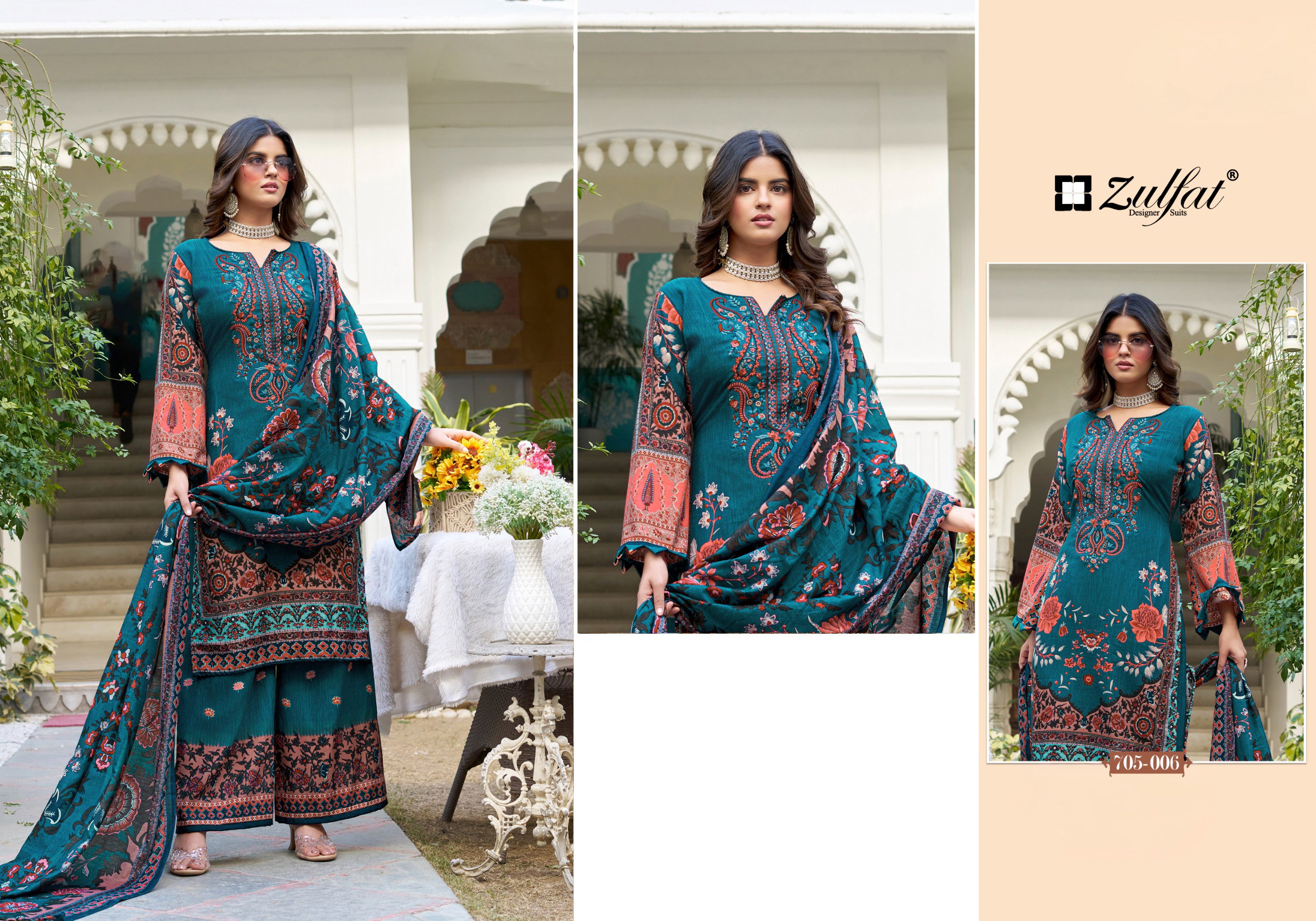 Zulfat Dilruba Vol 4 Rayon With Handwork Designer Dress Material
