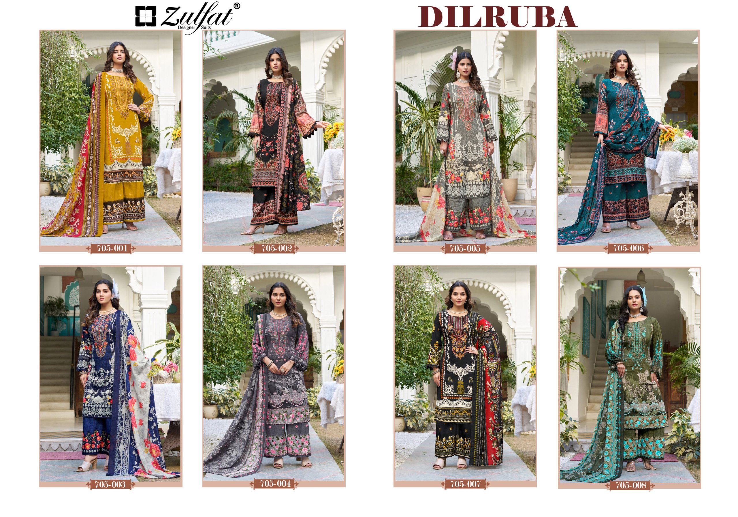 Zulfat Dilruba Vol 4 Rayon With Handwork Designer Dress Material