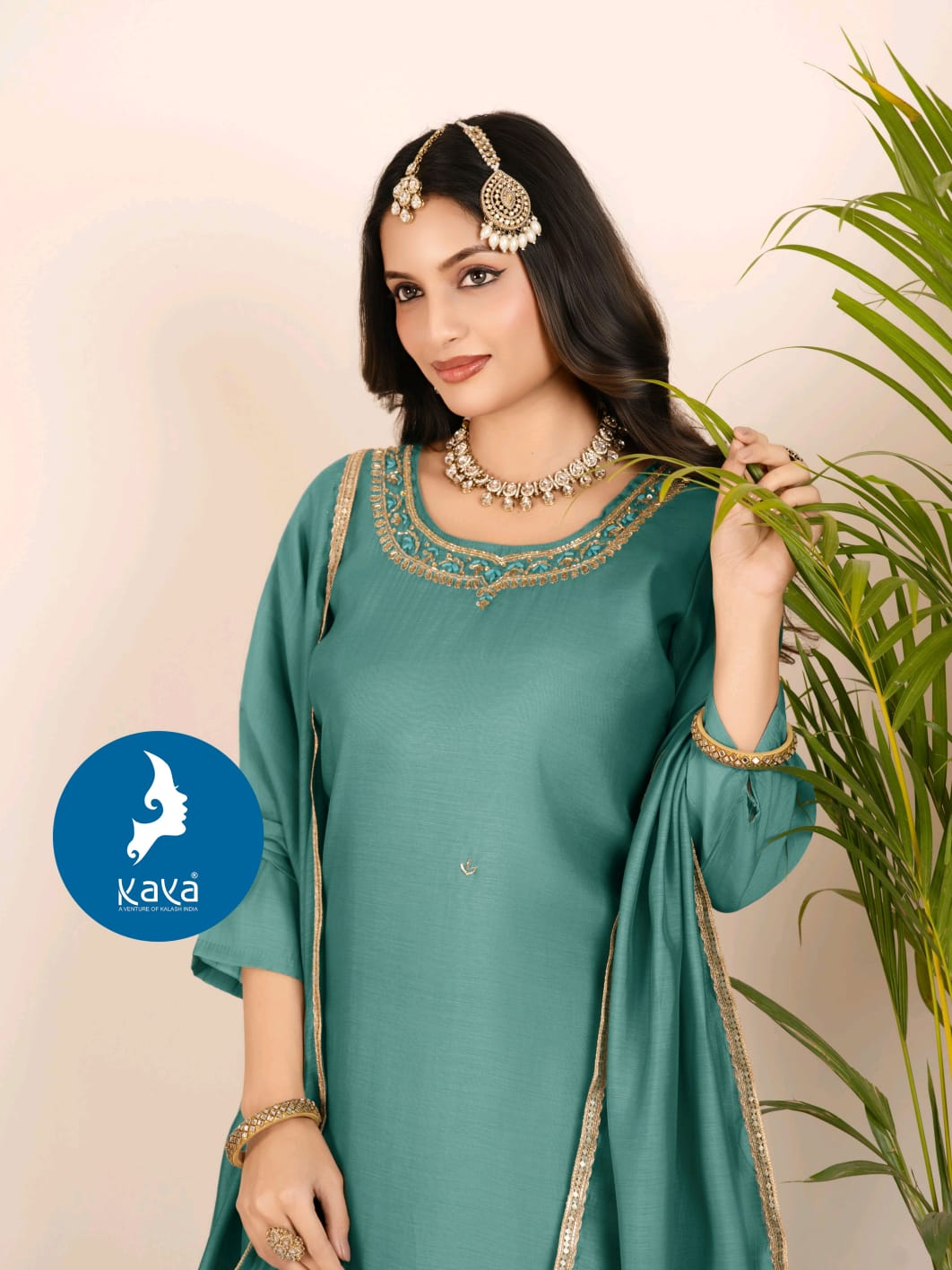 Kaya Akira Mul Chanderi Fancy Wear Kurti Pant And Dupatta Collection