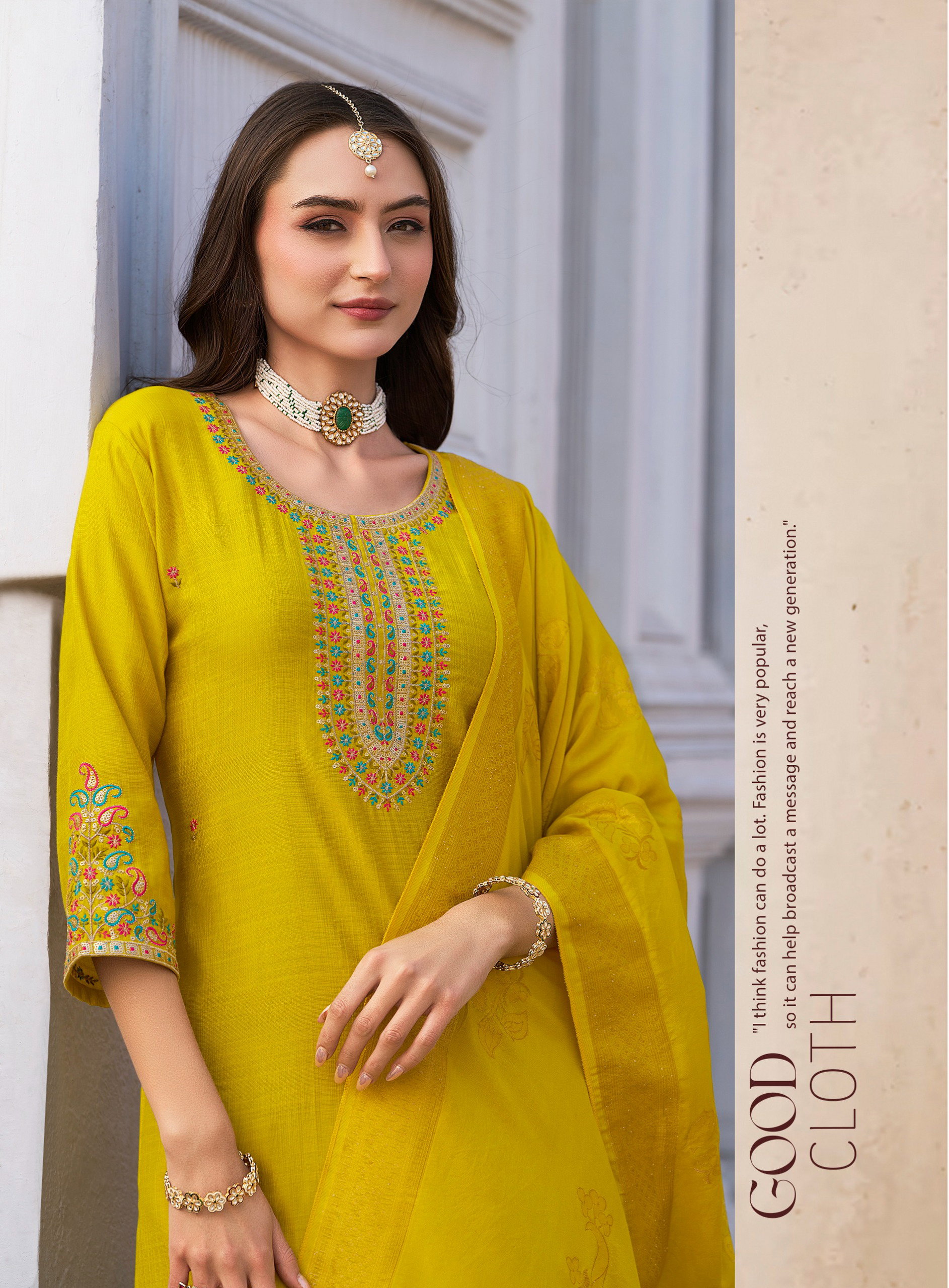 Radhika Ras Vol 4 Vertican Silk With Embroidery Work Kurti Pant And Dupatta