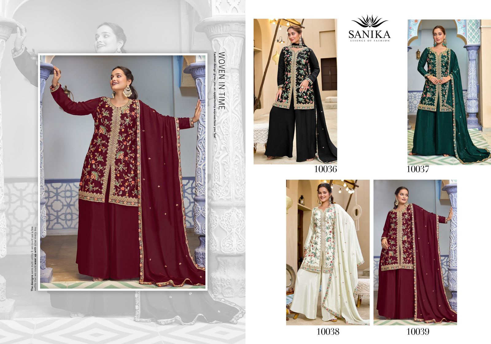 Sanika Jiya Chinon Silk Embroidery And Hand Work Designer Salwar Suit